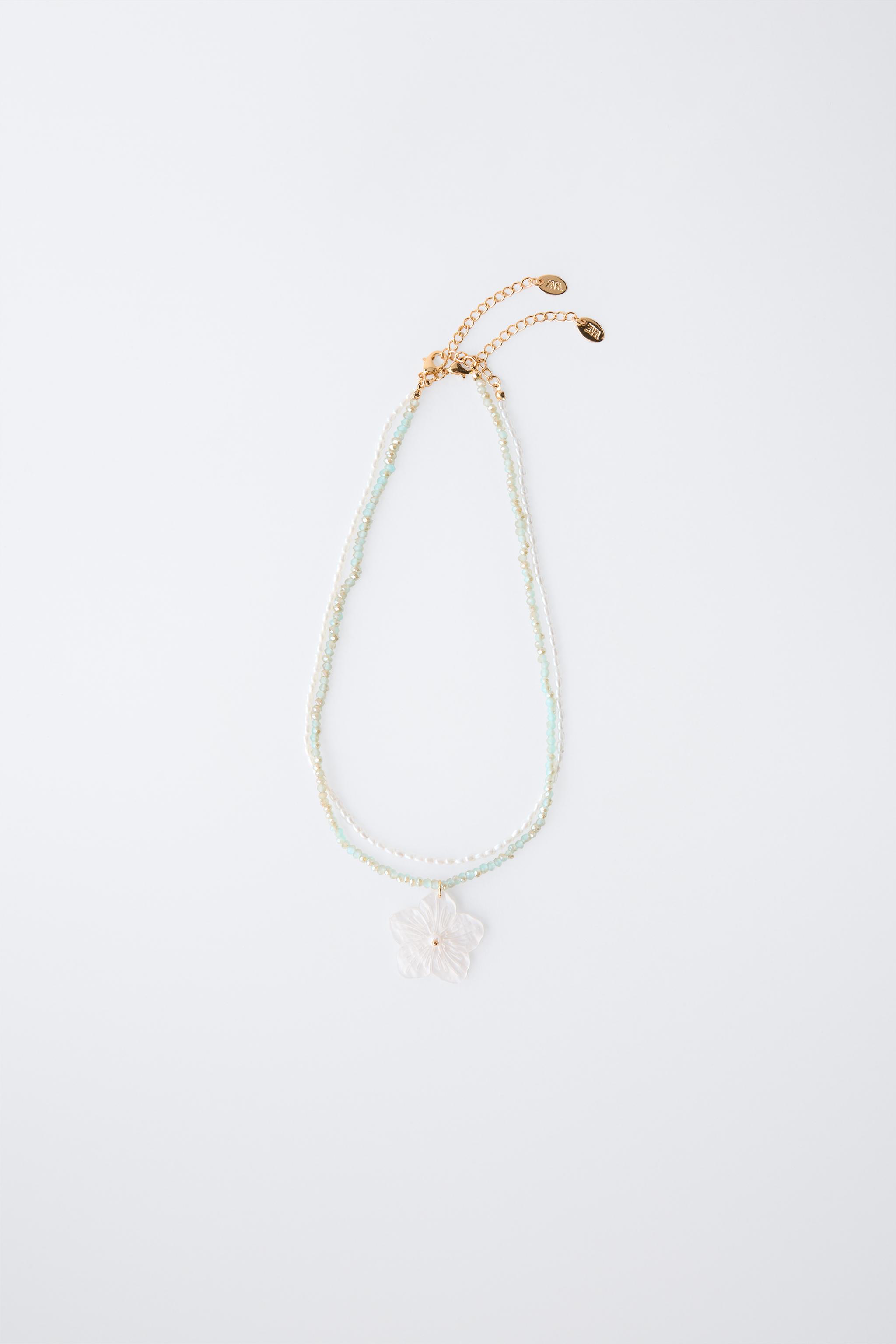 FLOWER BEAD NECKLACE