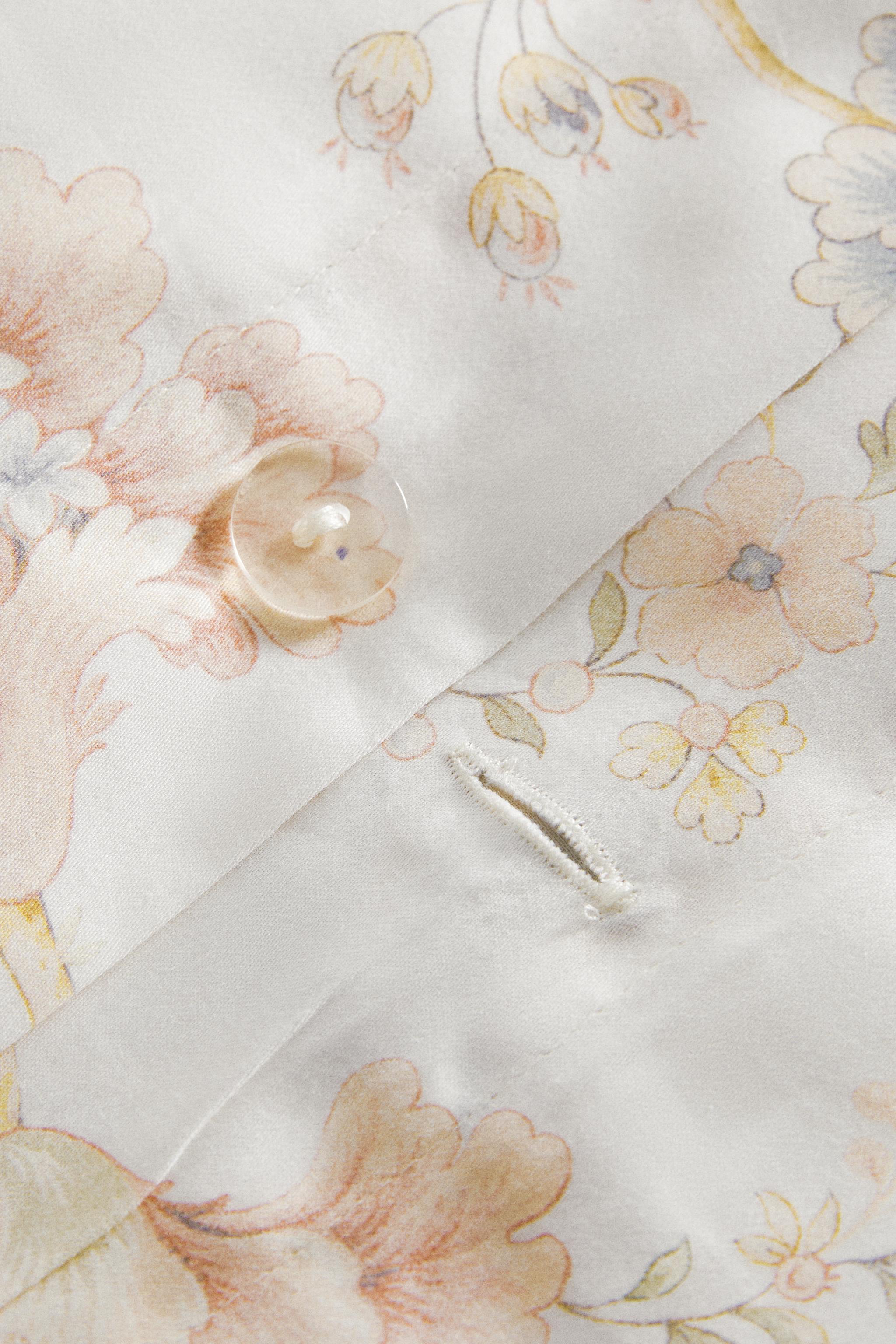 FLORAL PRINT SATEEN DUVET COVER