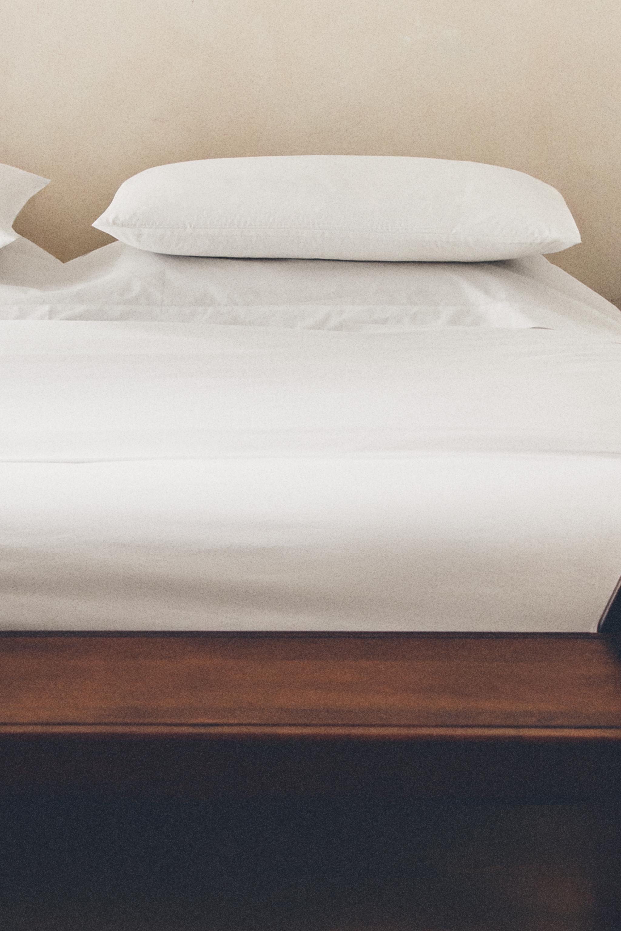 PERCALE COTTON DUVET COVER WITH FLANGE (500 THREAD COUNT)