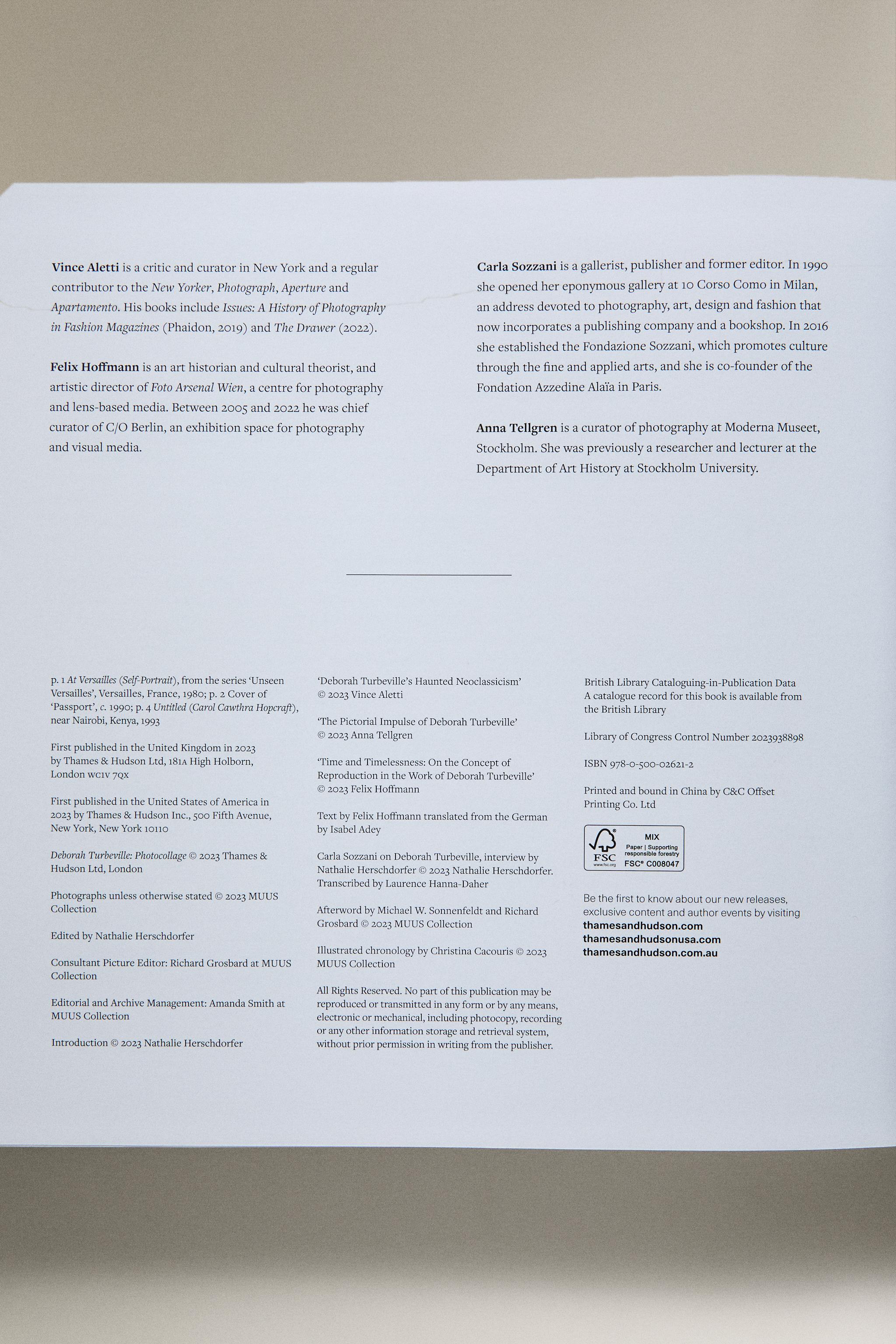 PHOTOCOLLAGE - DEBORAH TURBEVILLE BOOK