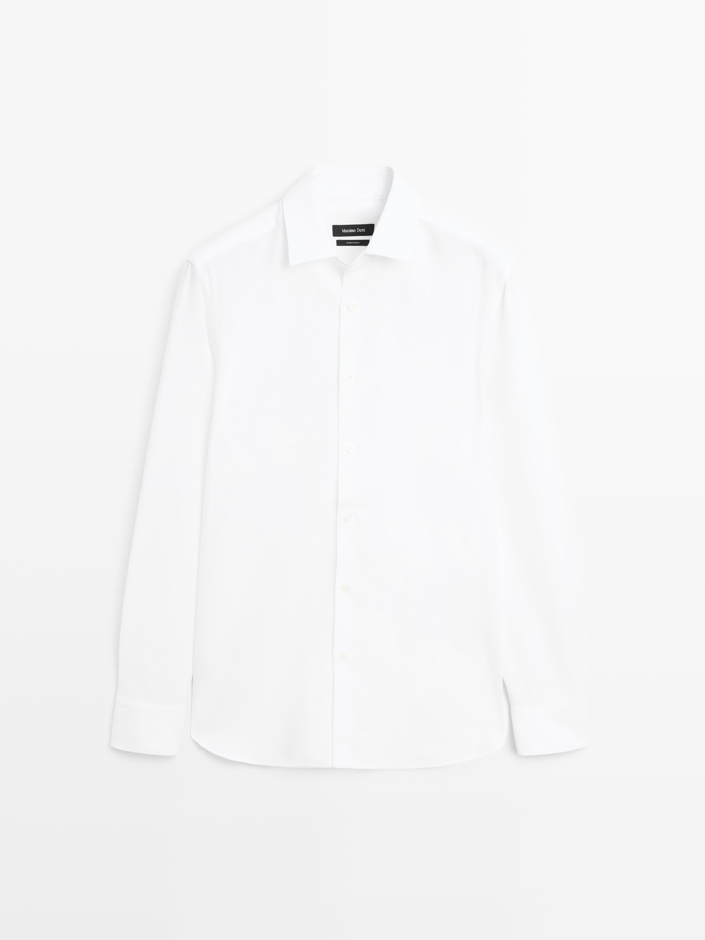 Regular fit textured shirt