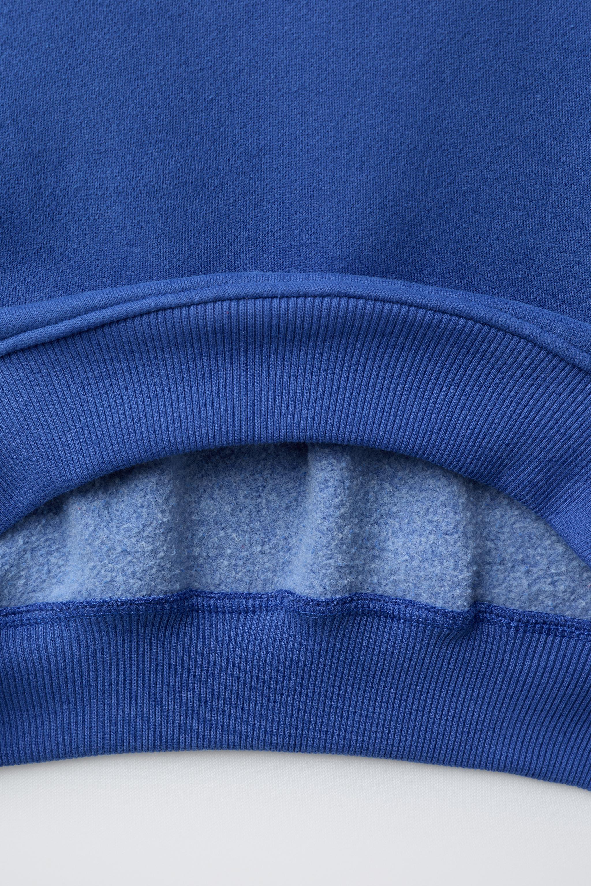 NYC EMBROIDERED TEXT SWEATSHIRT