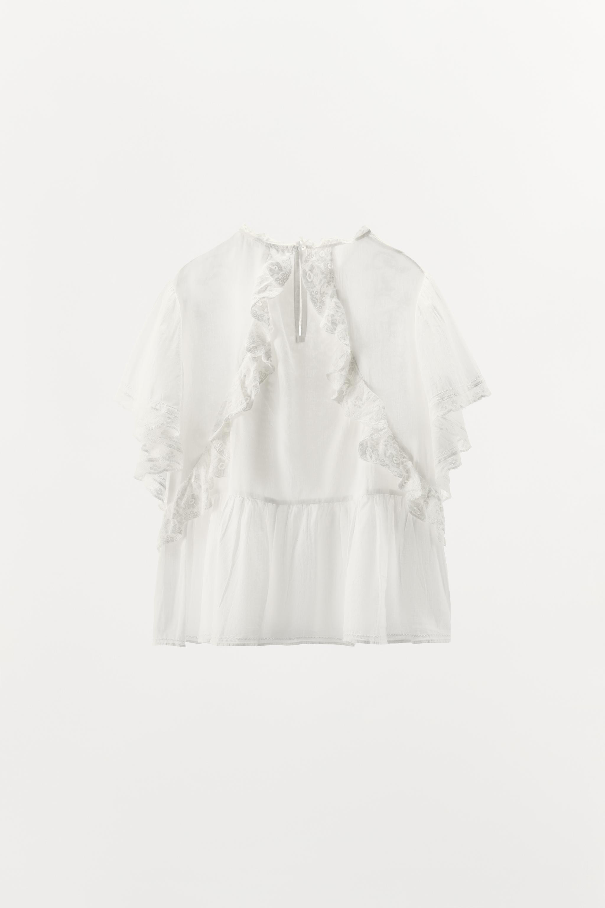LIMITED EDITION EMBROIDERED LACE TOP