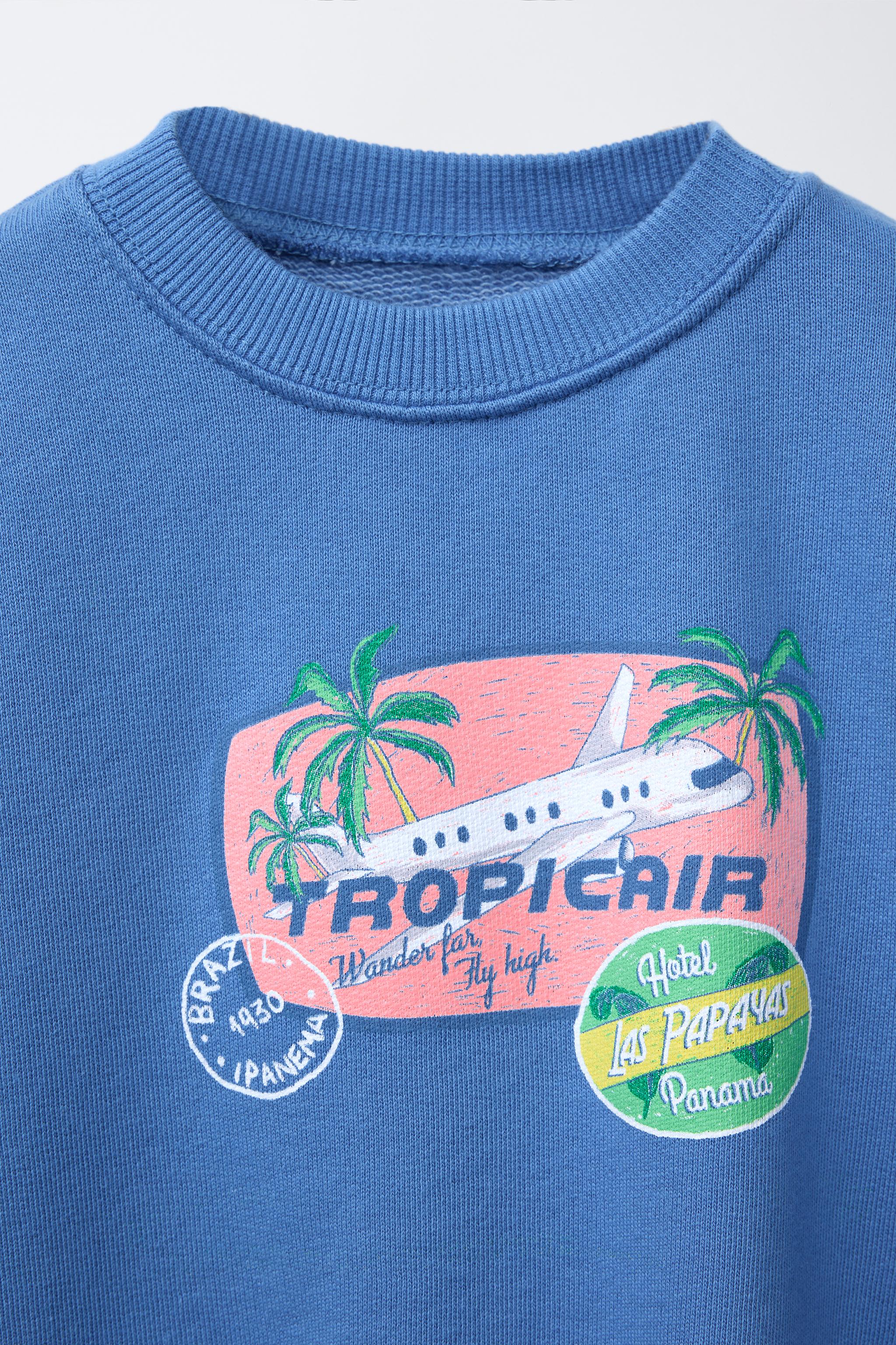 PATCH PRINT SWEATSHIRT