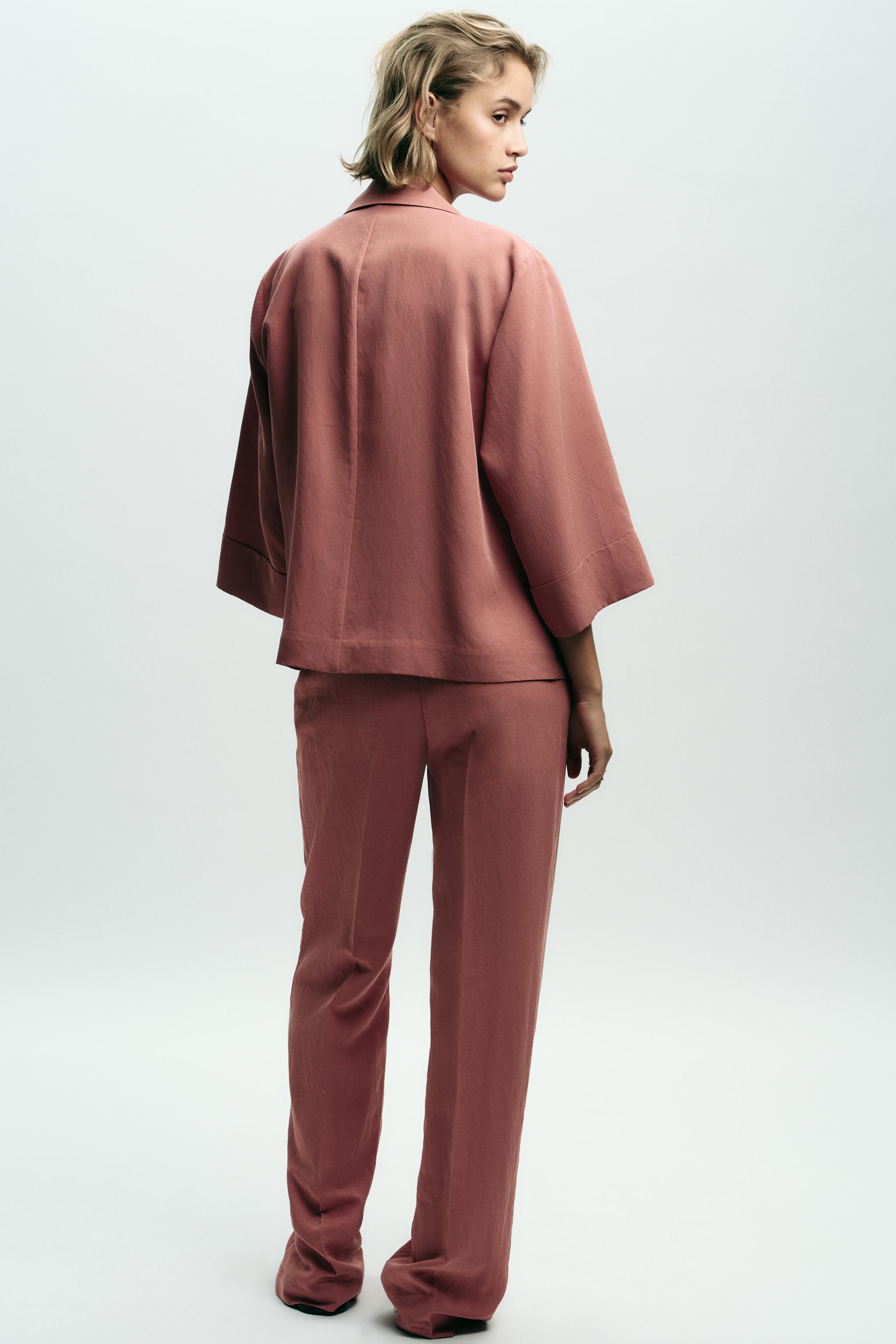 DOUBLE-BREASTED FRENCH SLEEVE BLAZER