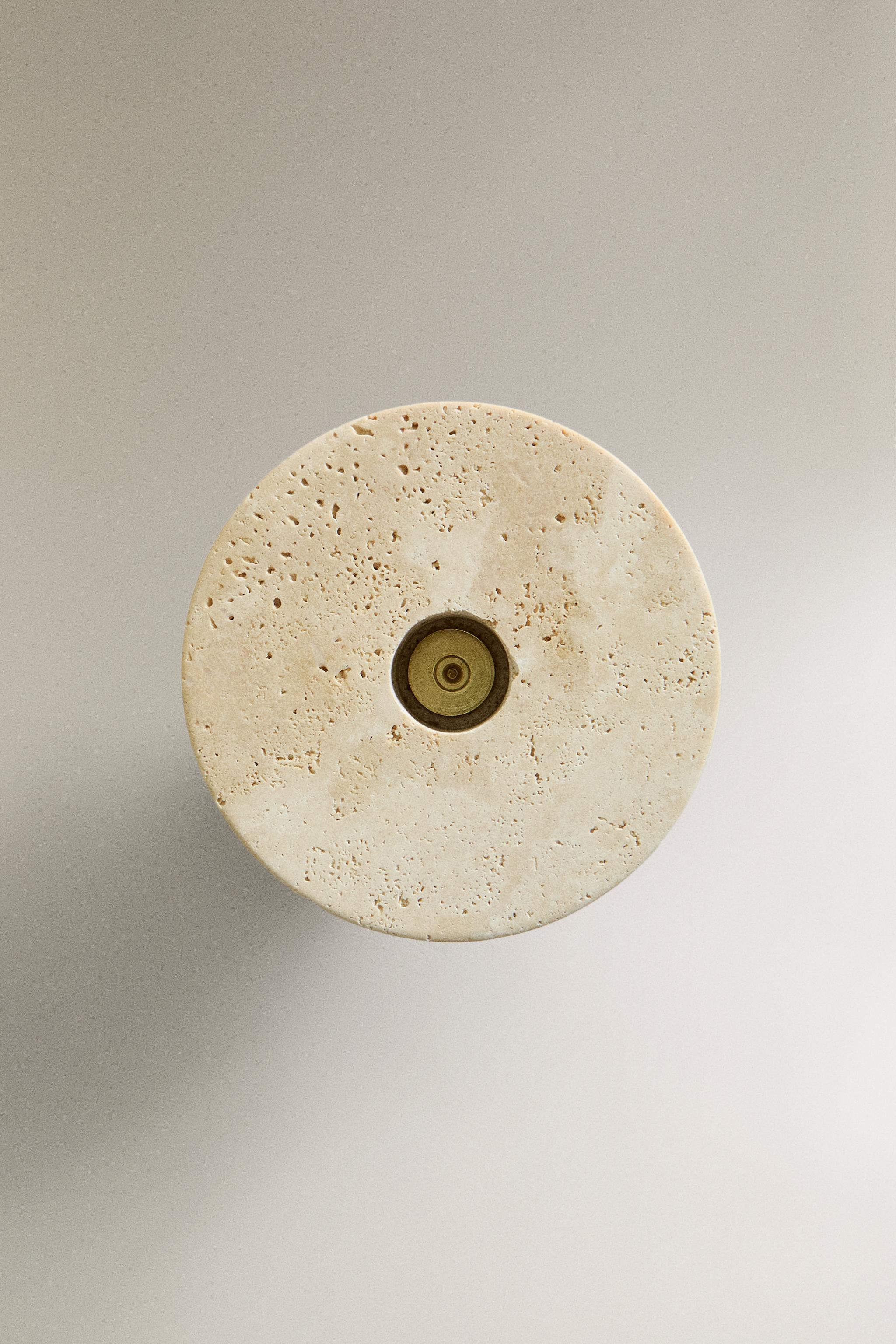 ROUND MARBLE TEALIGHT HOLDER