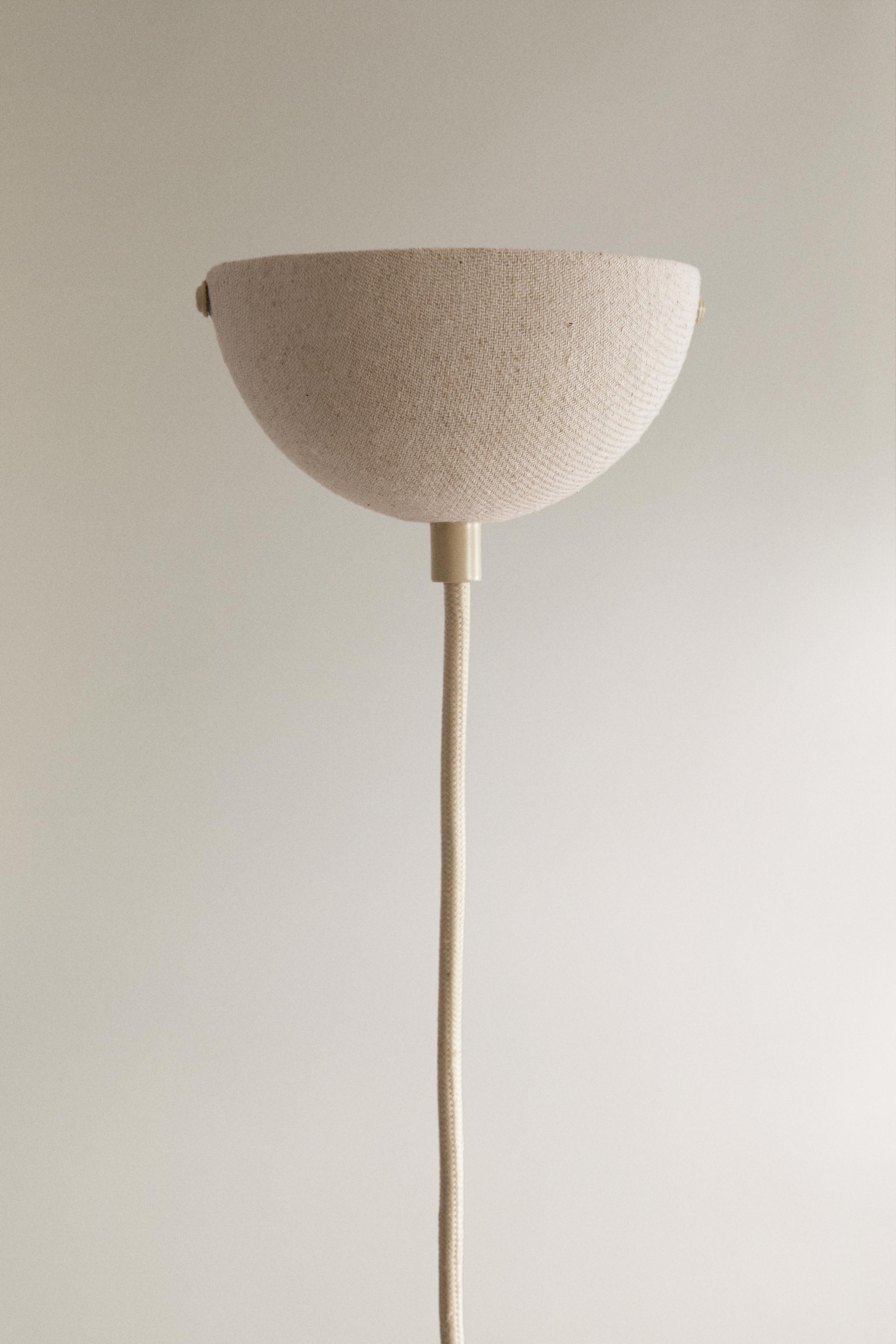 LARGE LINEN PENDANT LAMP