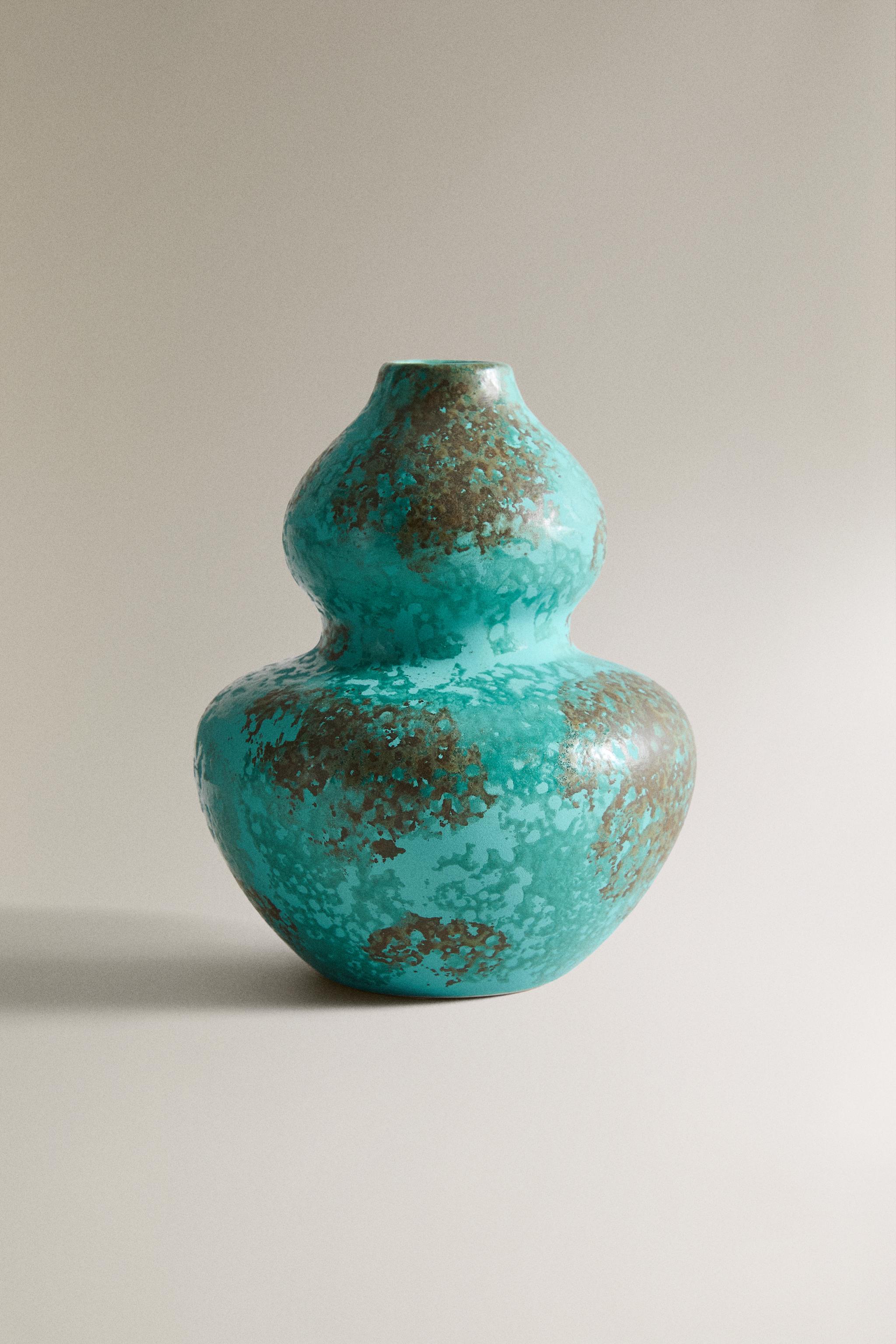 DOUBLE BODY STONEWARE VASE