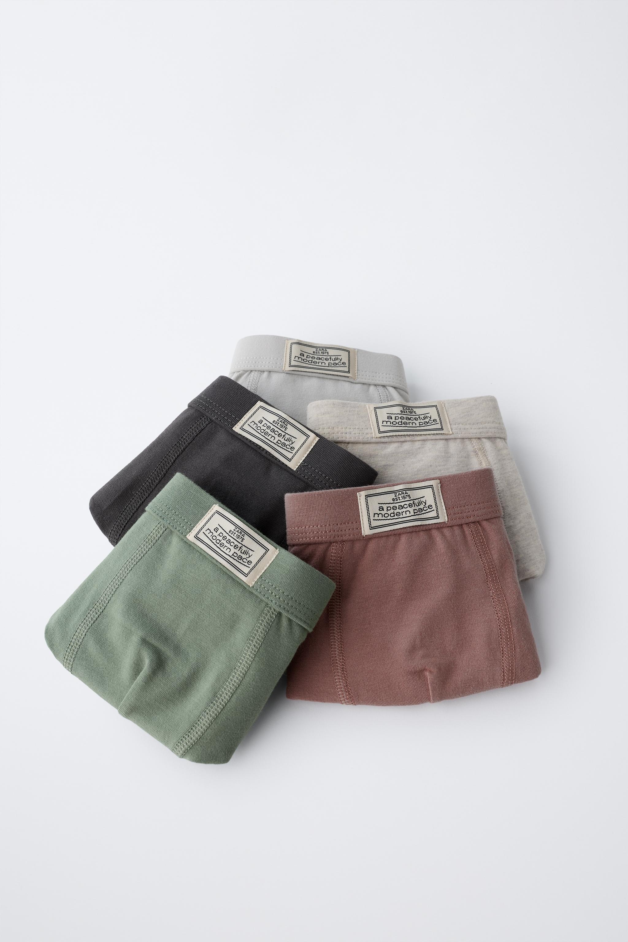 AGES 3-6 / FIVE-PACK OF BOXERS WITH LABEL