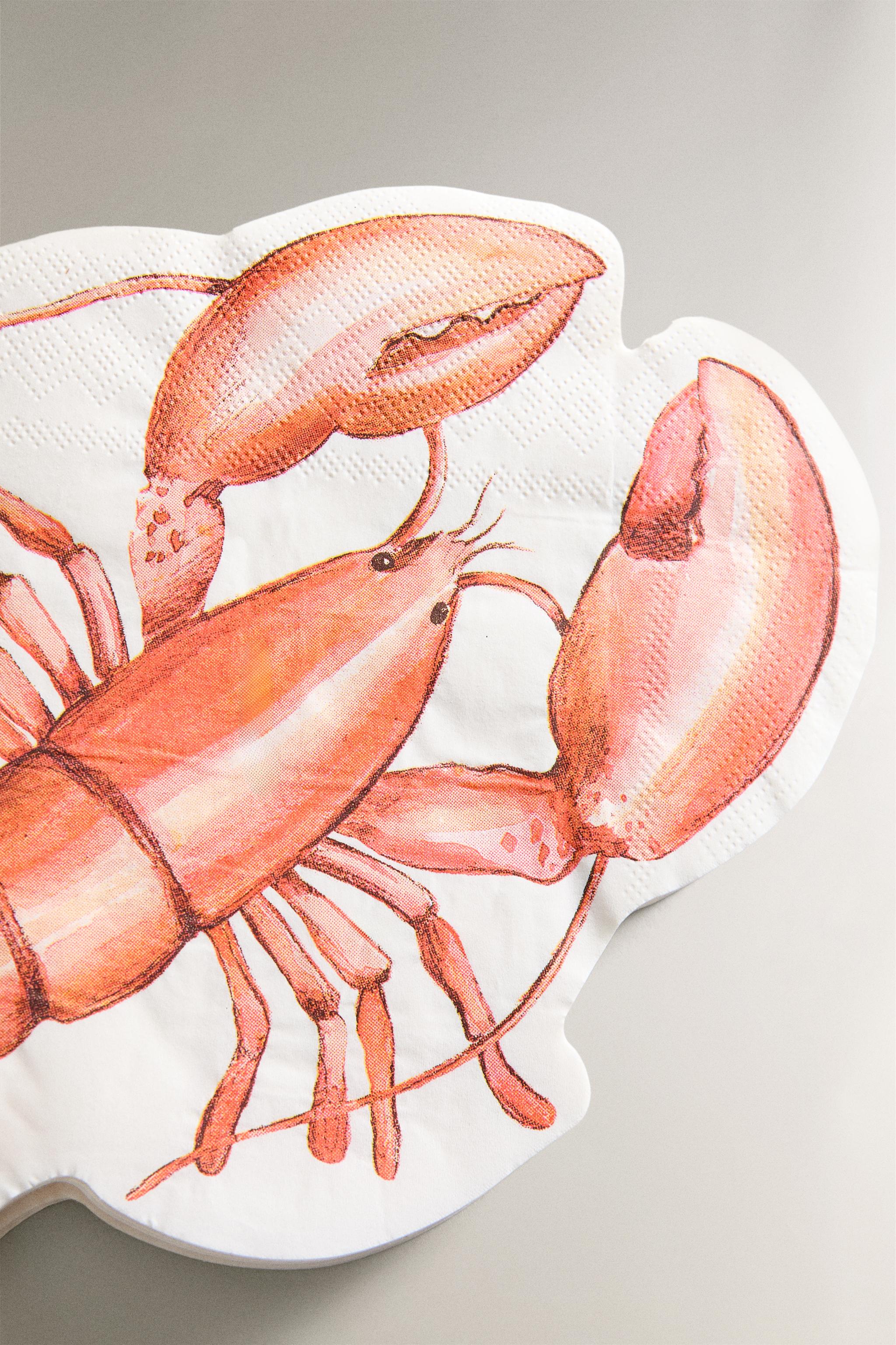 SET OF LOBSTER PAPER NAPKINS (SET OF 20)