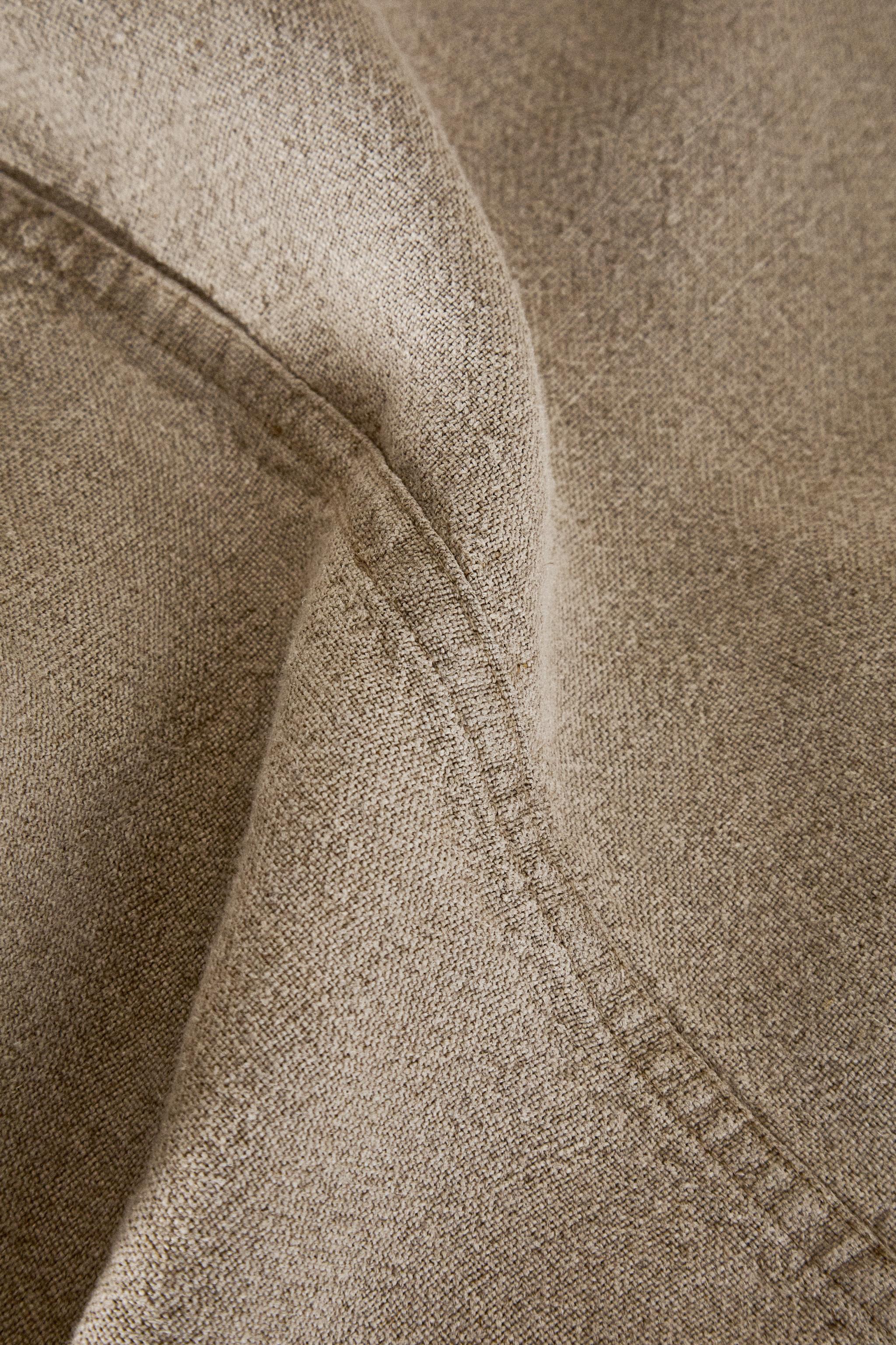 PLAIN FADED LINEN BEDSPREAD