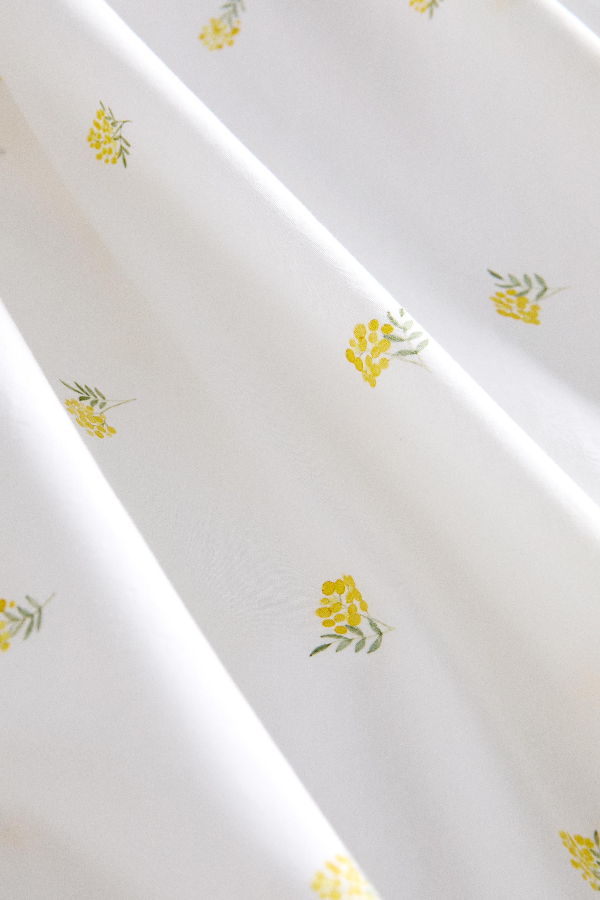 MIMOSA PRINT COTTON DUVET COVER