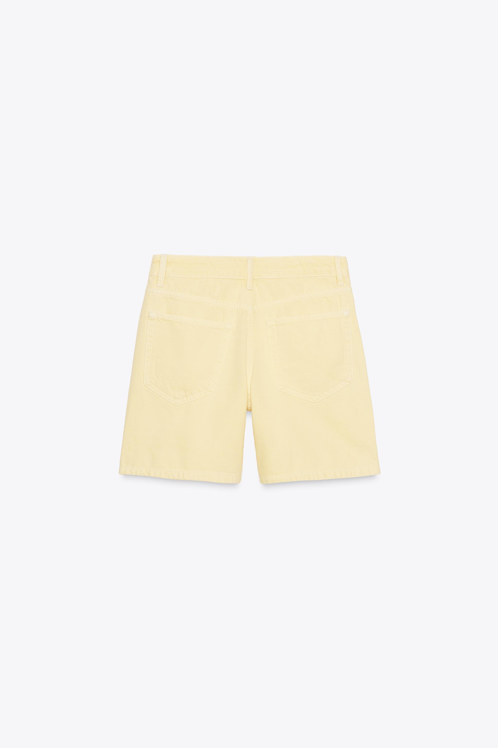 MID-RISE TRF DENIM SHORTS