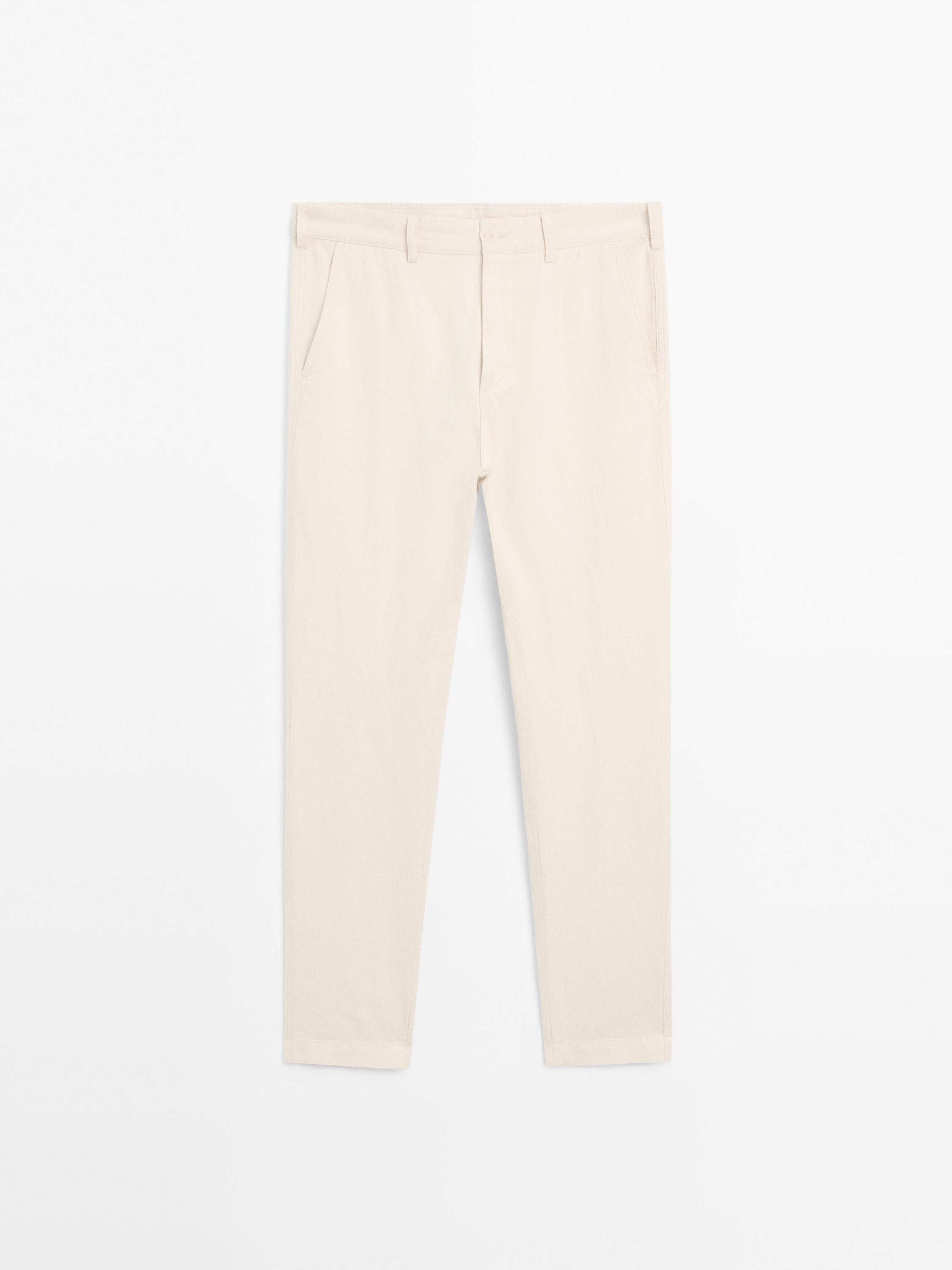 Tapered fit trousers