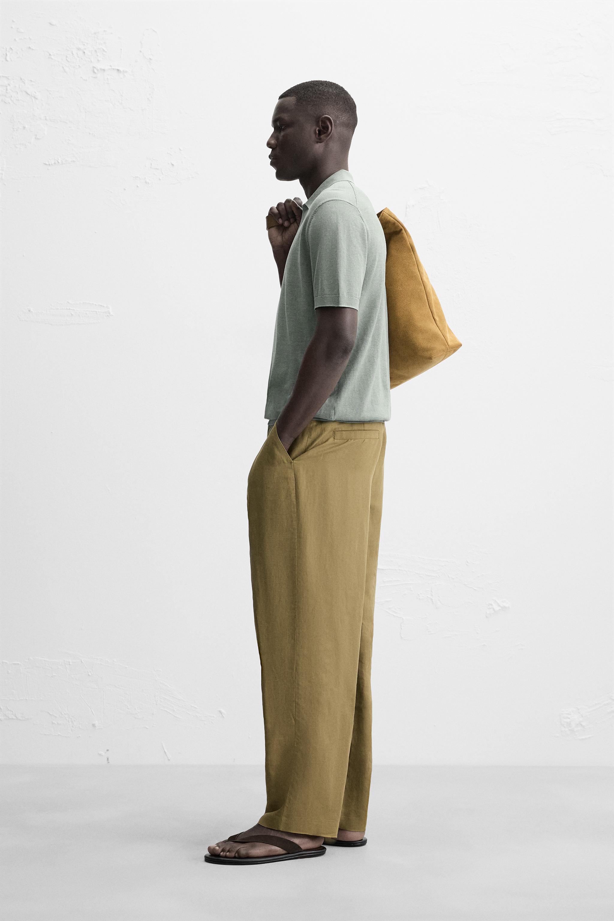 COTTON-SILK KNIT POLO SHIRT