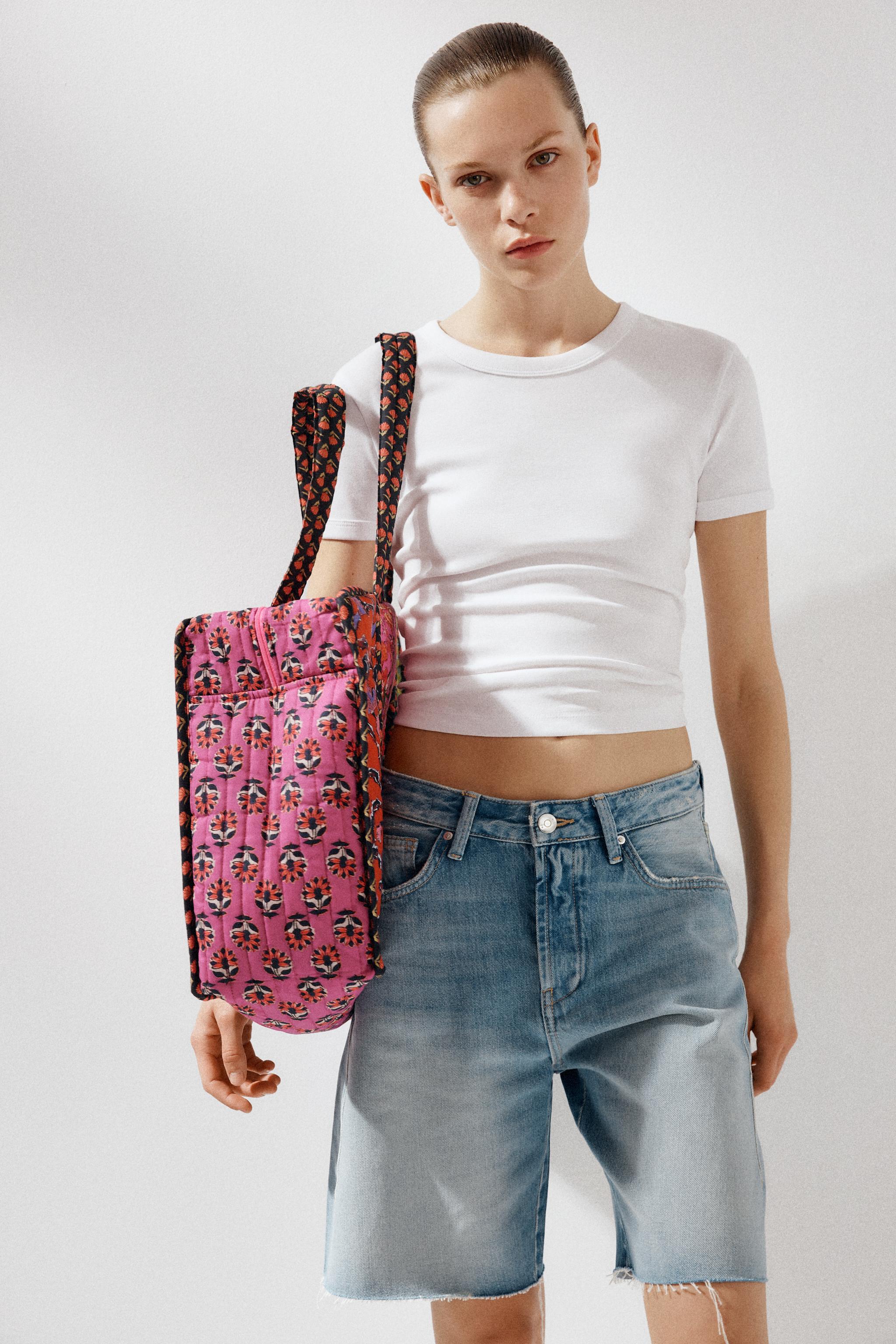 FLORAL PRINT QUILTED BAG