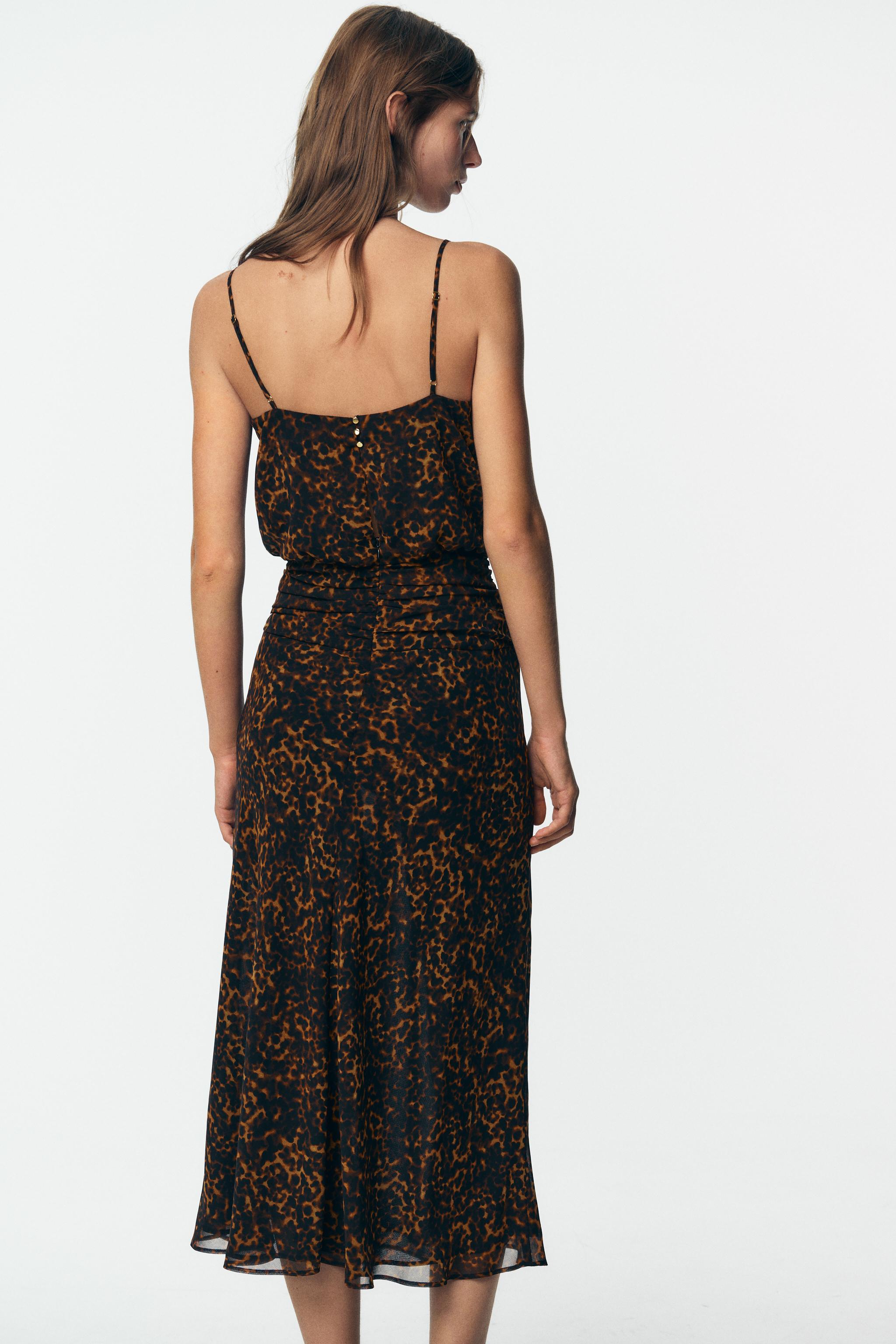 ANIMAL PRINT MIDI DRESS