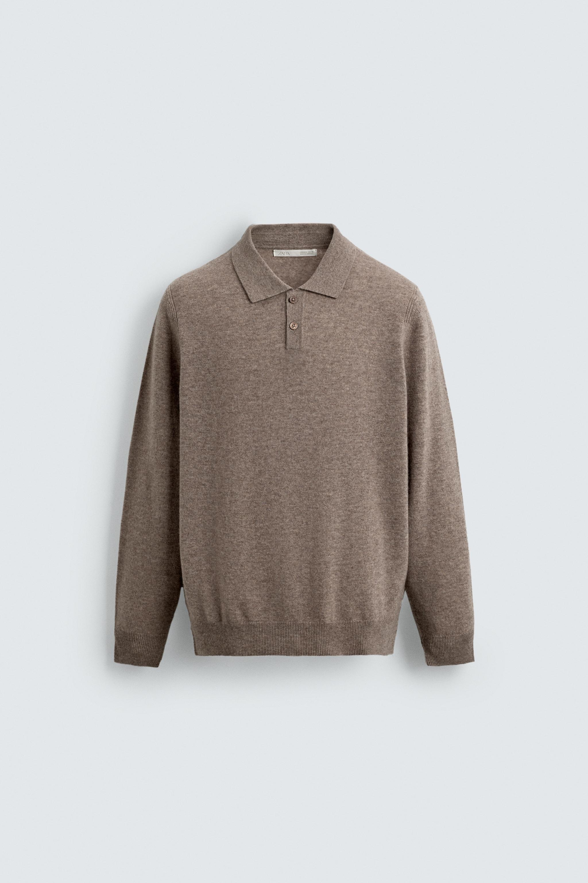 WOOL-CASHMERE KNIT POLO SHIRT