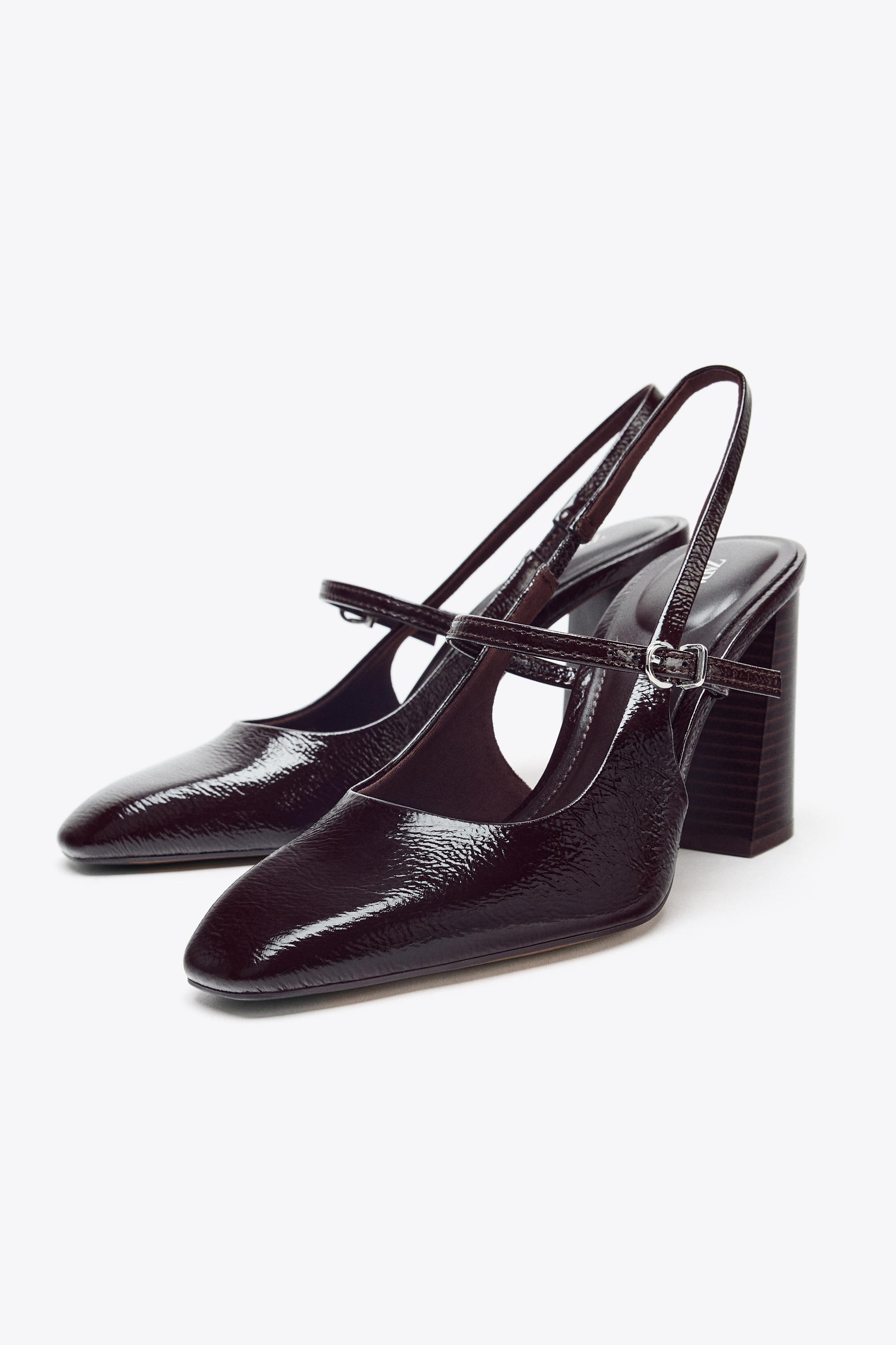 PATENT FINISH MARY JANE HEELS