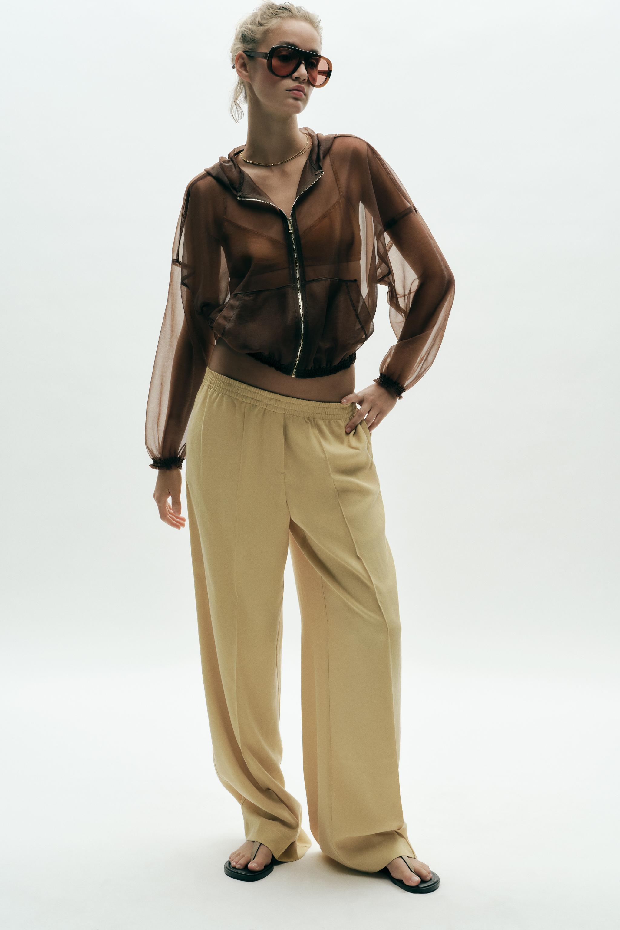 HOODED ORGANZA JACKET