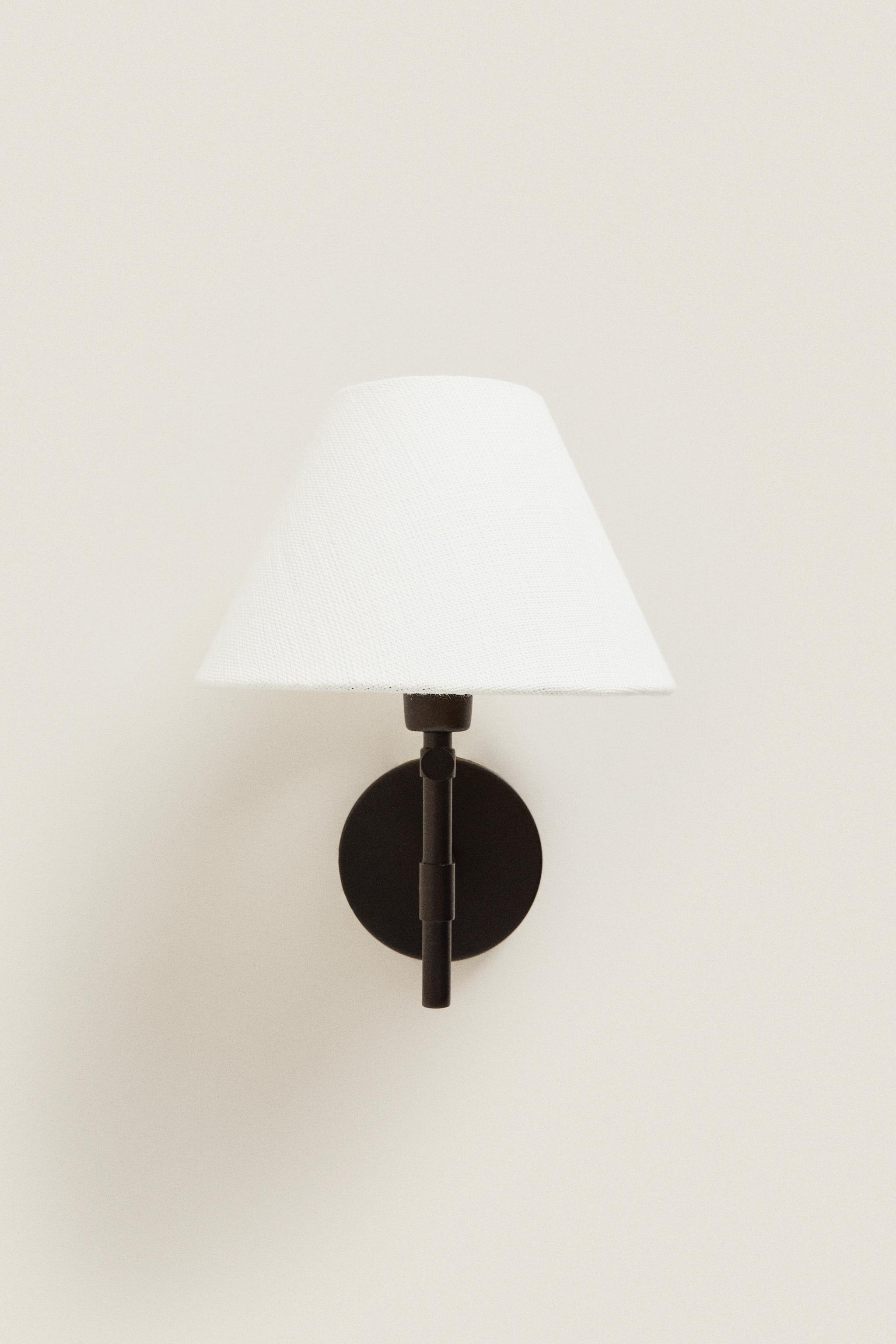 LAMP | LINEN LAMPSHADE WALL SCONCE