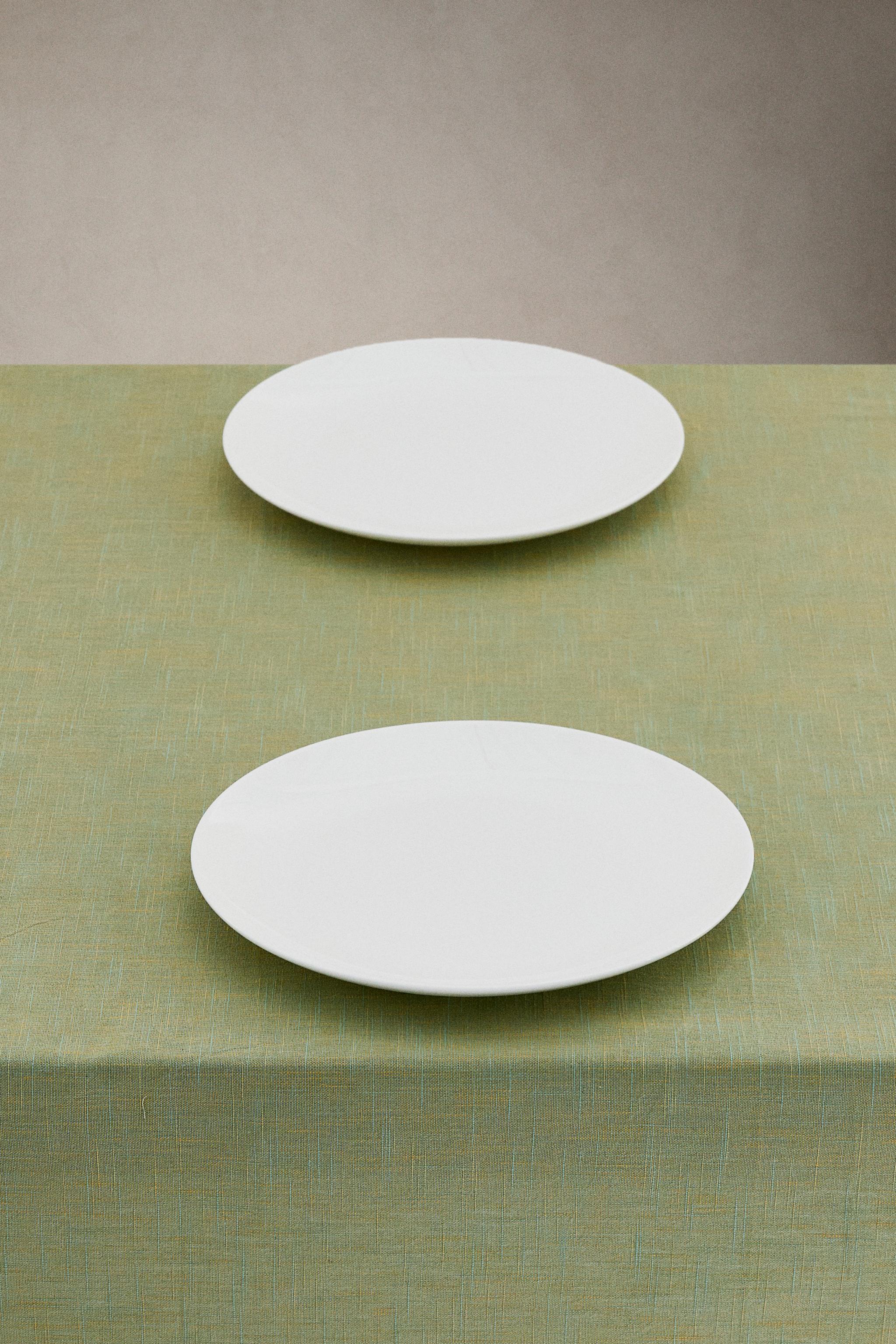 COTTON TABLECLOTH WITH CONTRAST BORDER