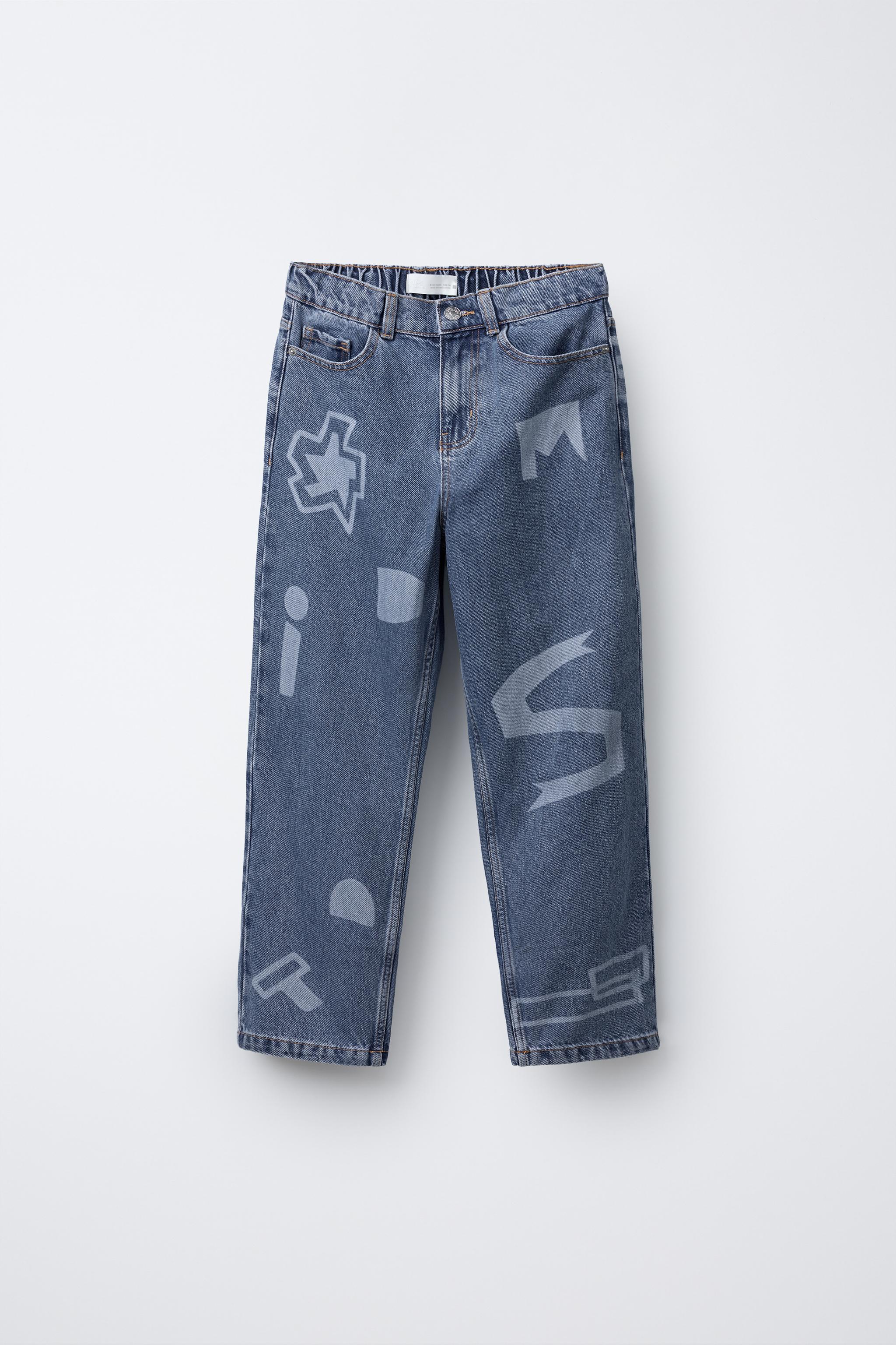 PRINTED SKATER JEANS