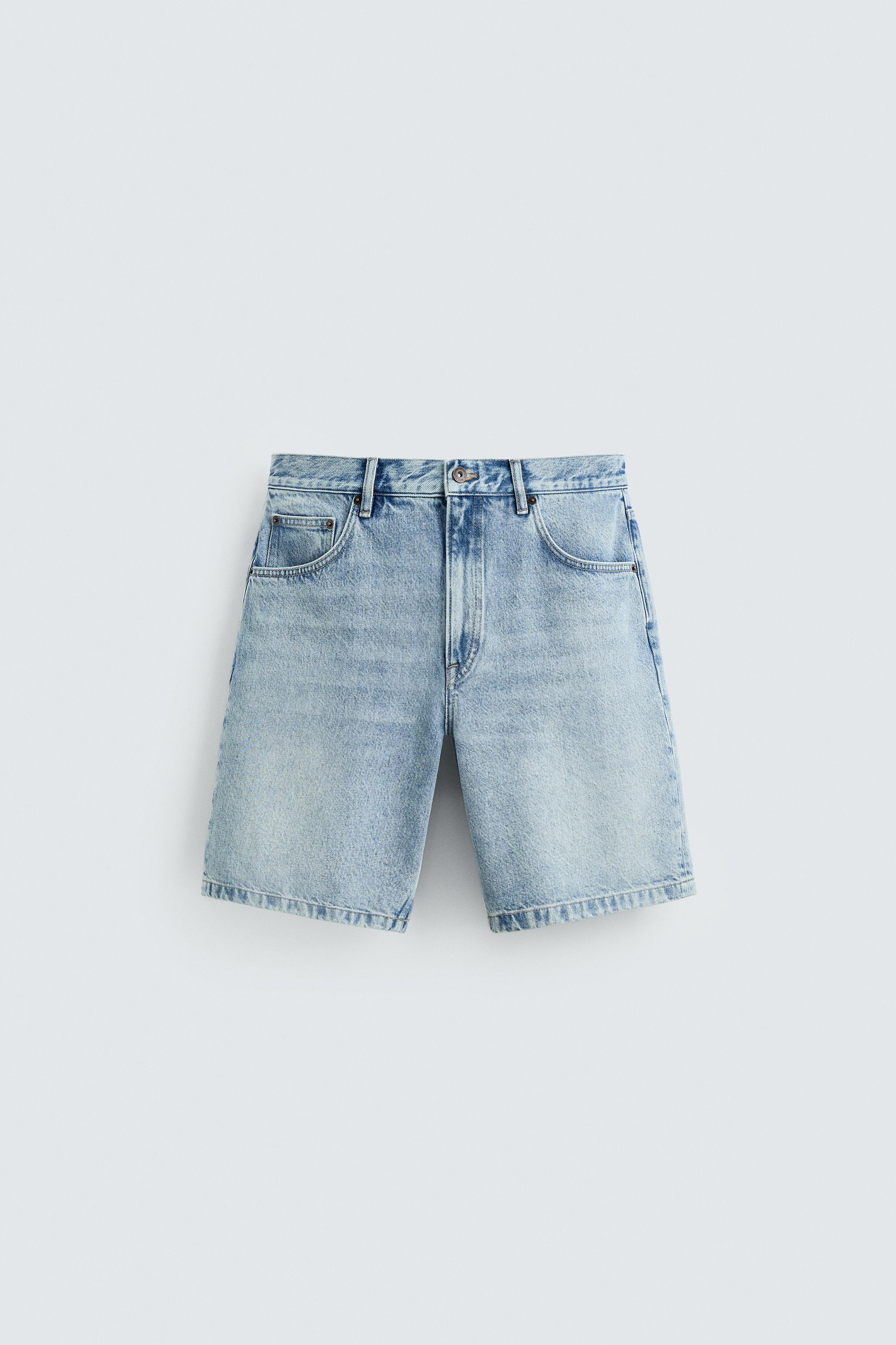 REGULAR FIT DENIM SHORTS