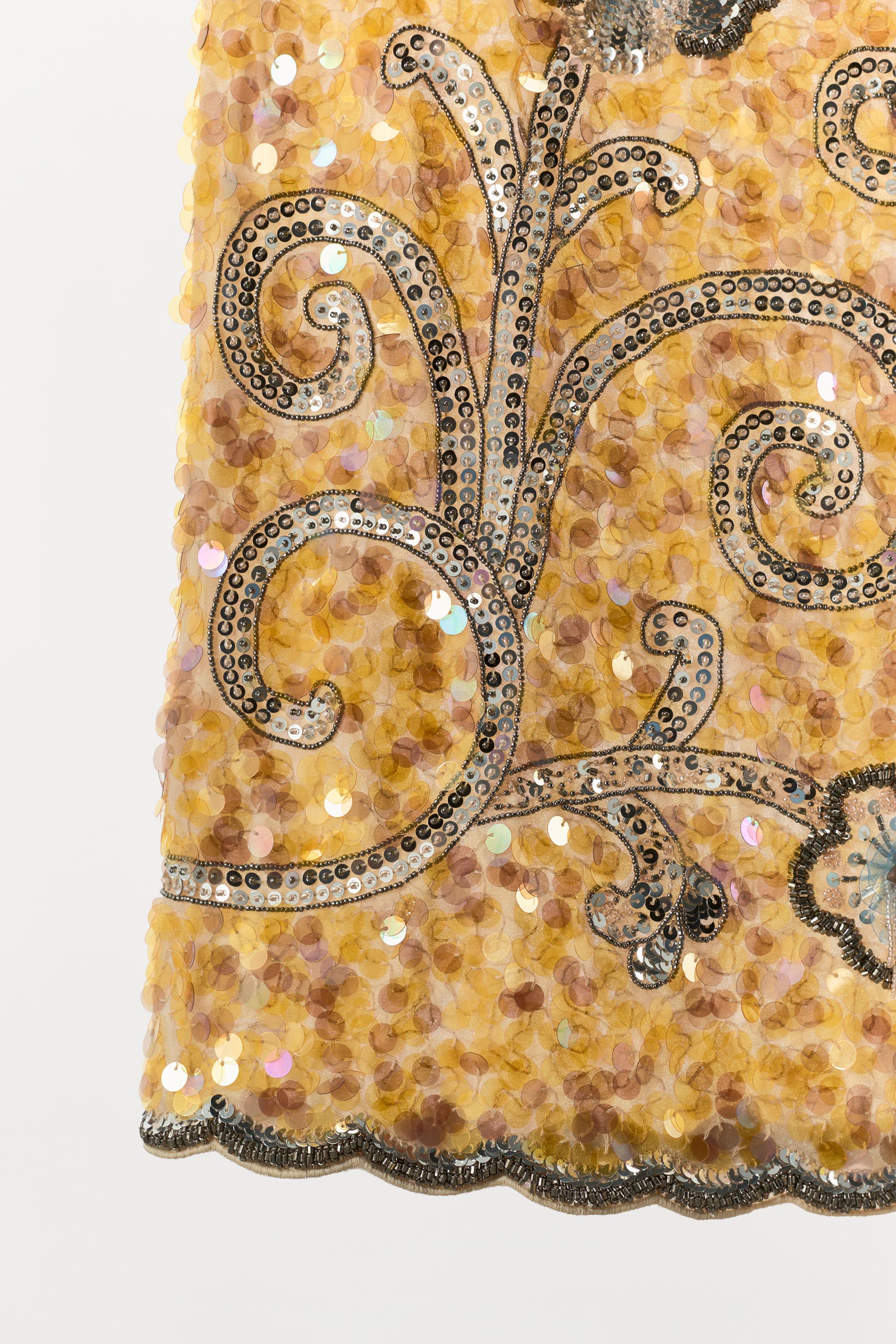 LIMITED EDITION BEADED EMBROIDERED SKIRT