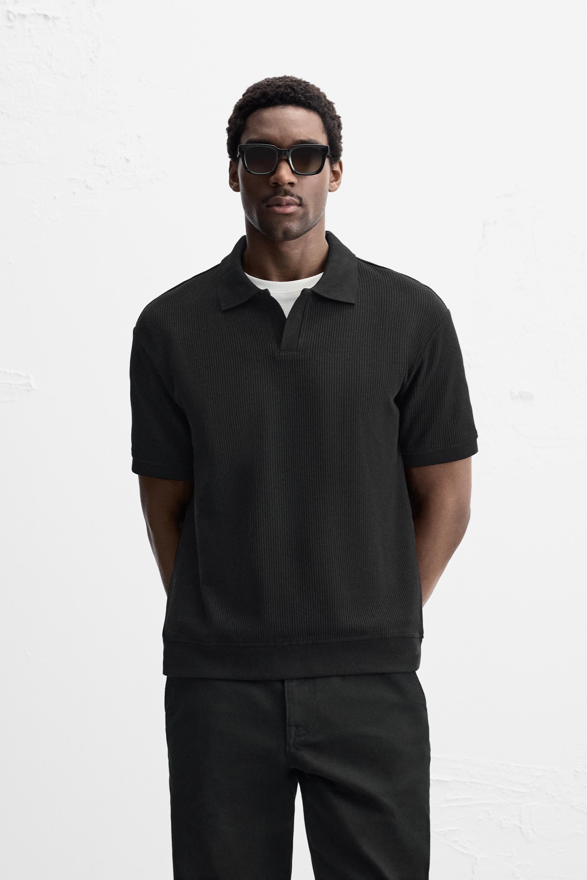VERTICAL TEXTURED POLO