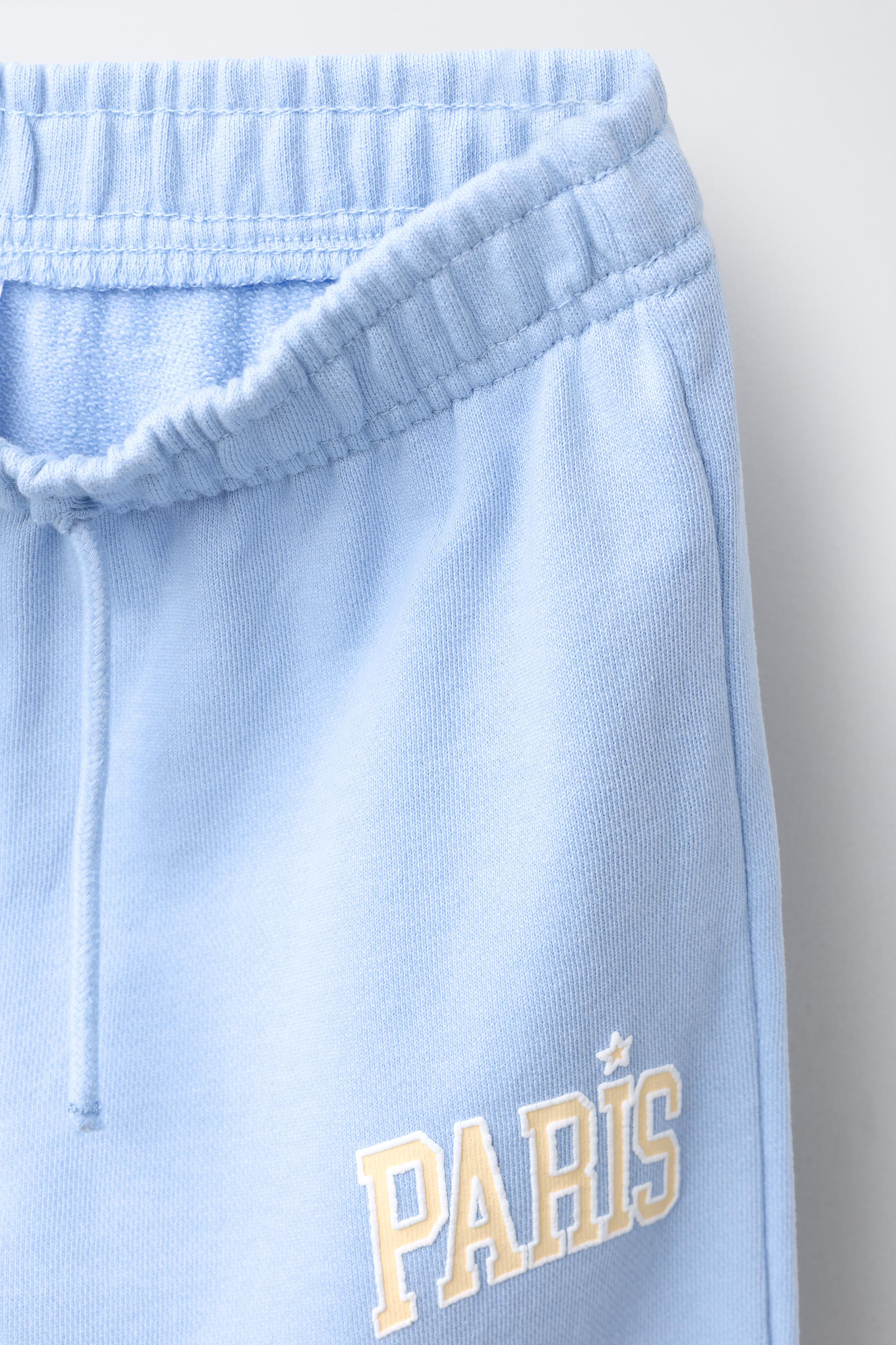 WIDE LEG VARSITY JOGGING PANTS