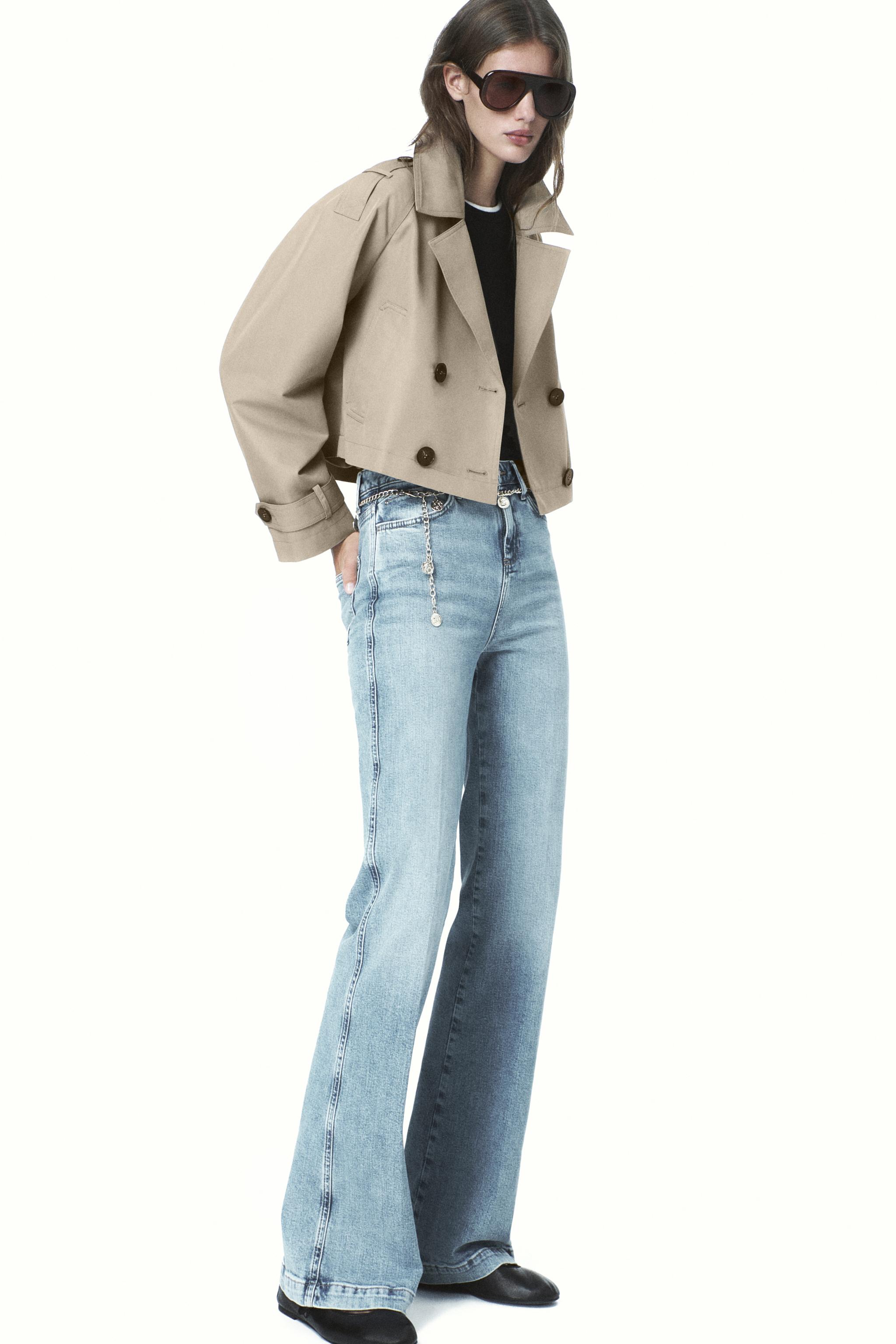 DOUBLE BREASTED SHORT TRENCH COAT