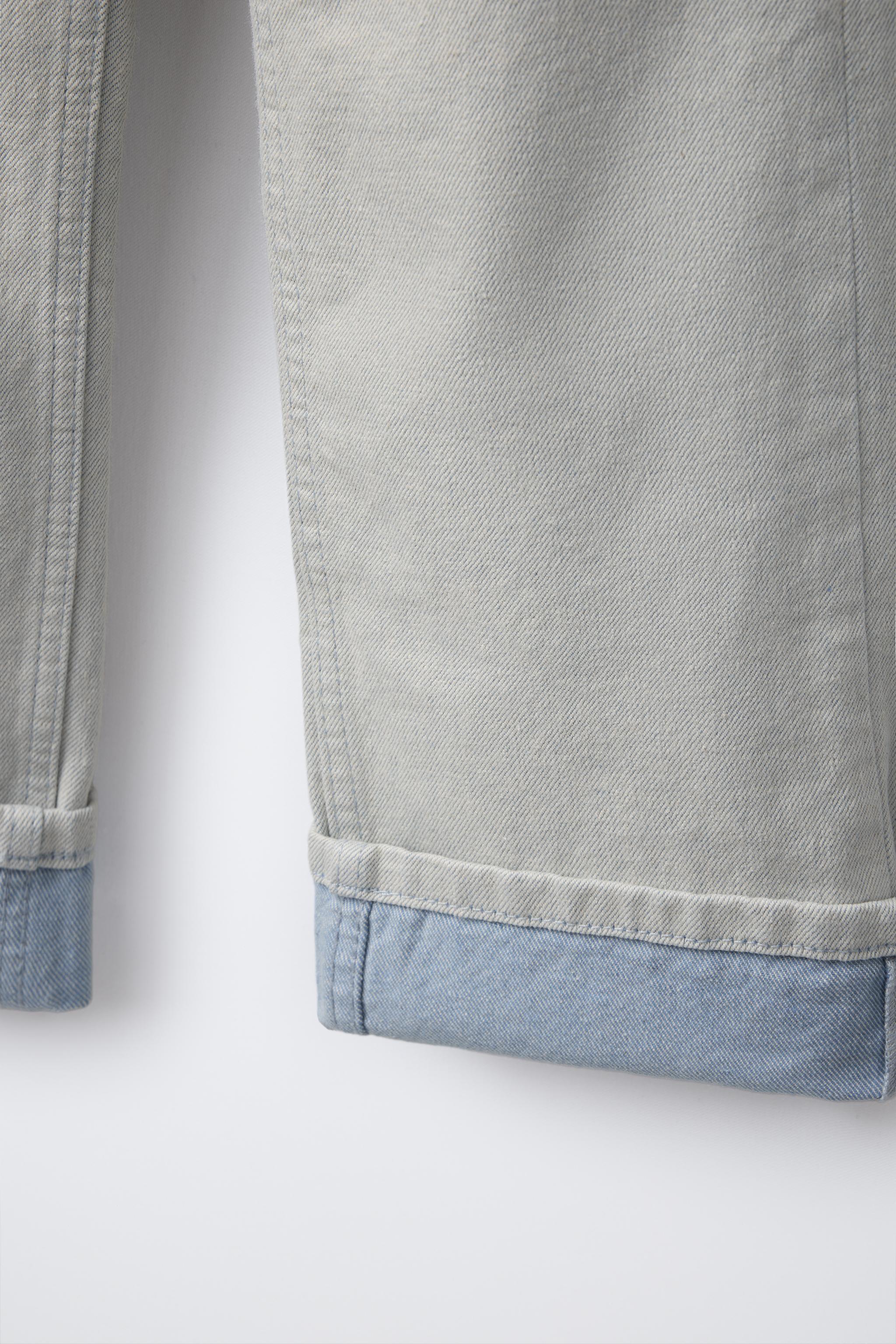 STRAIGHT LEG HEMS JEANS