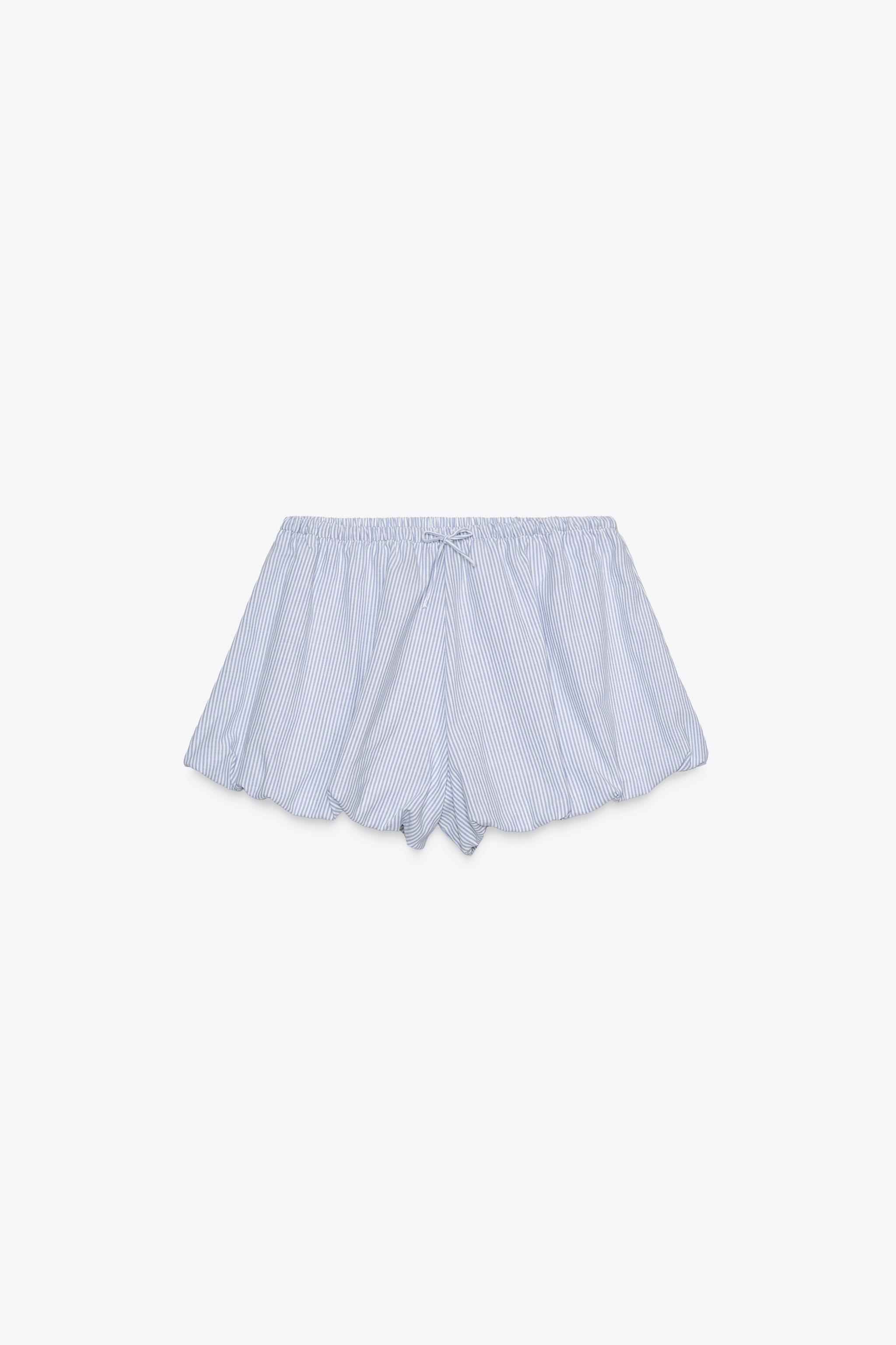 STRIPED CULOTTE SHORTS