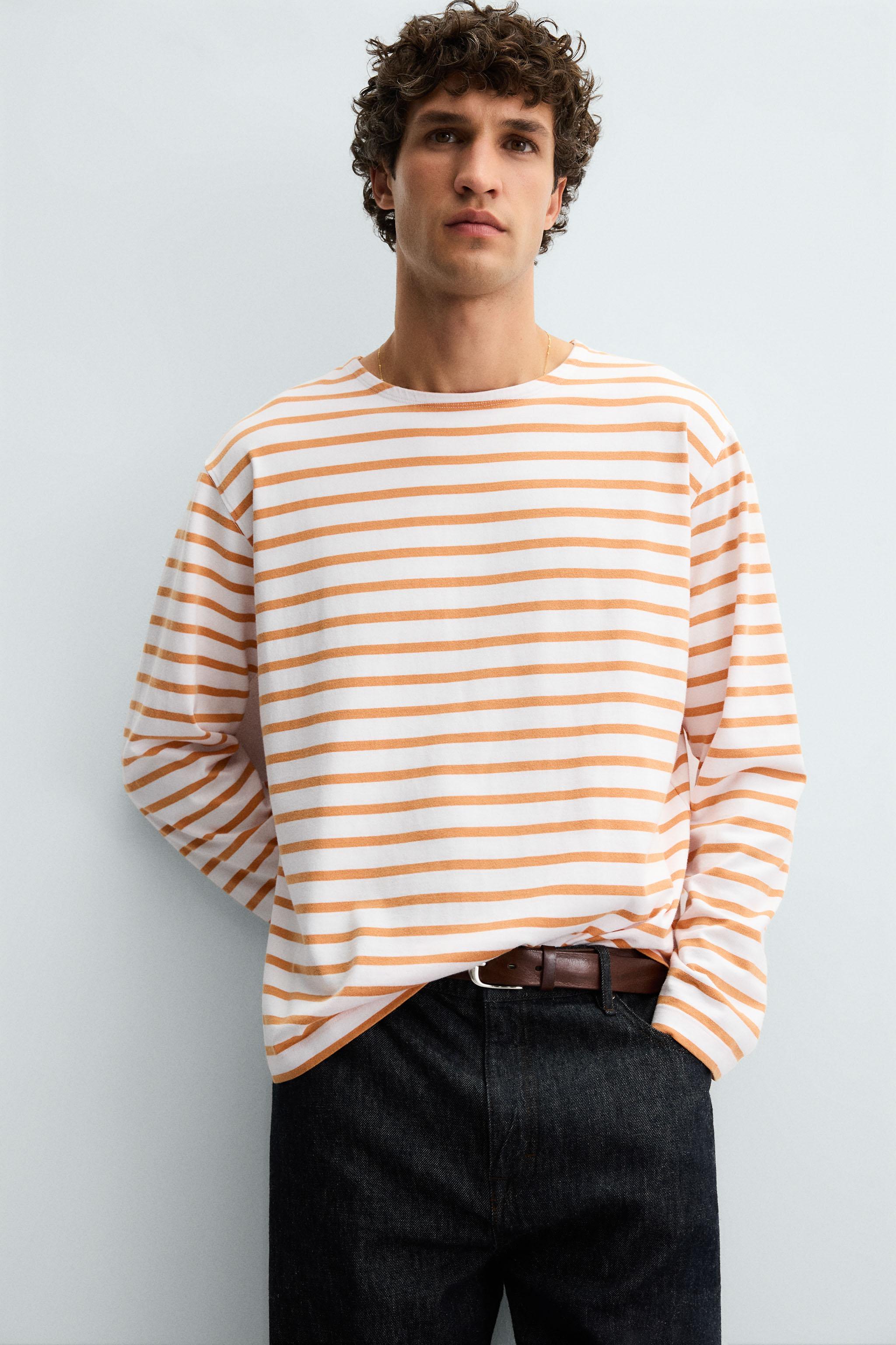 JACQUARD STRIPE T-SHIRT