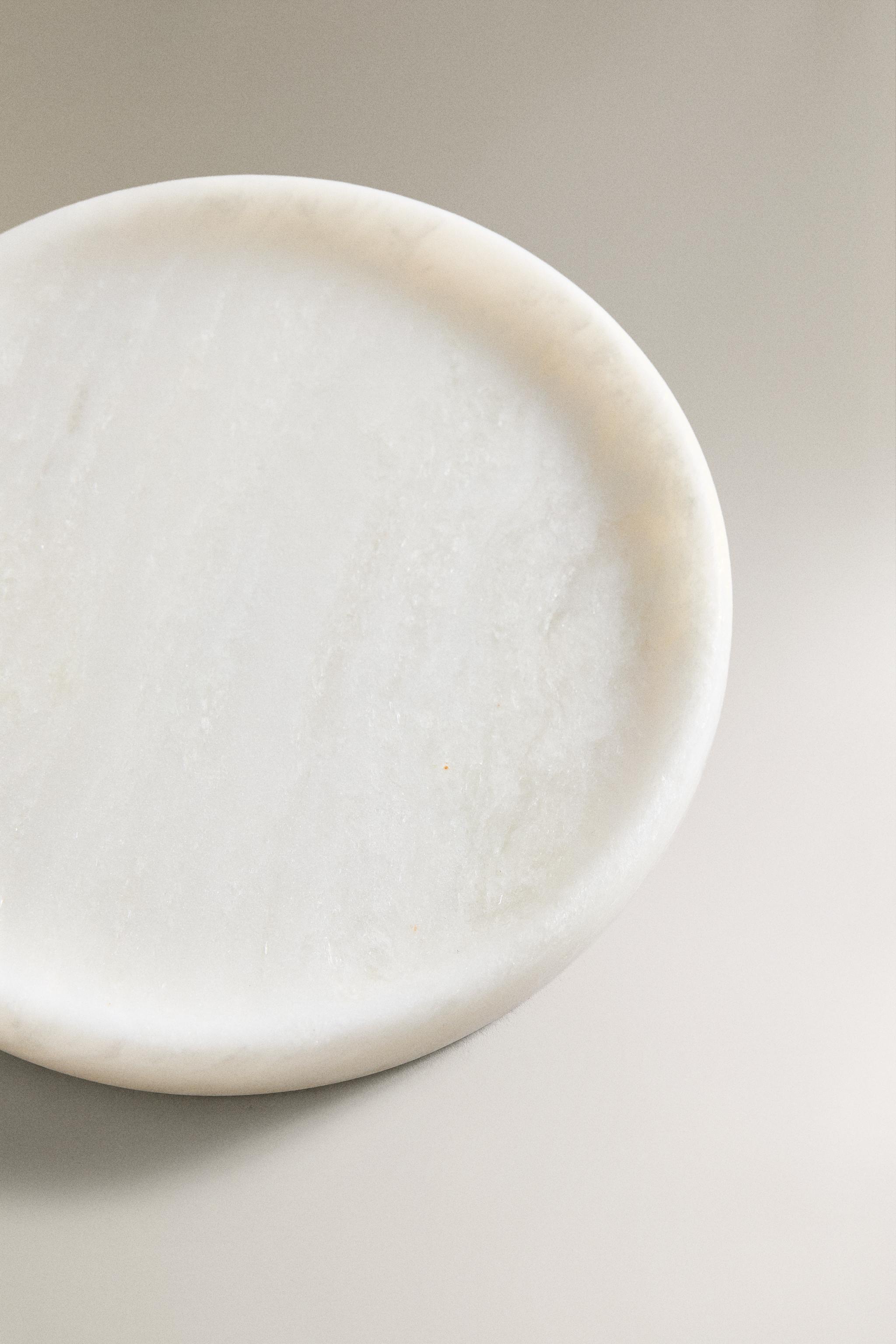 WHITE MARBLE BATHROOM SOAP DISH