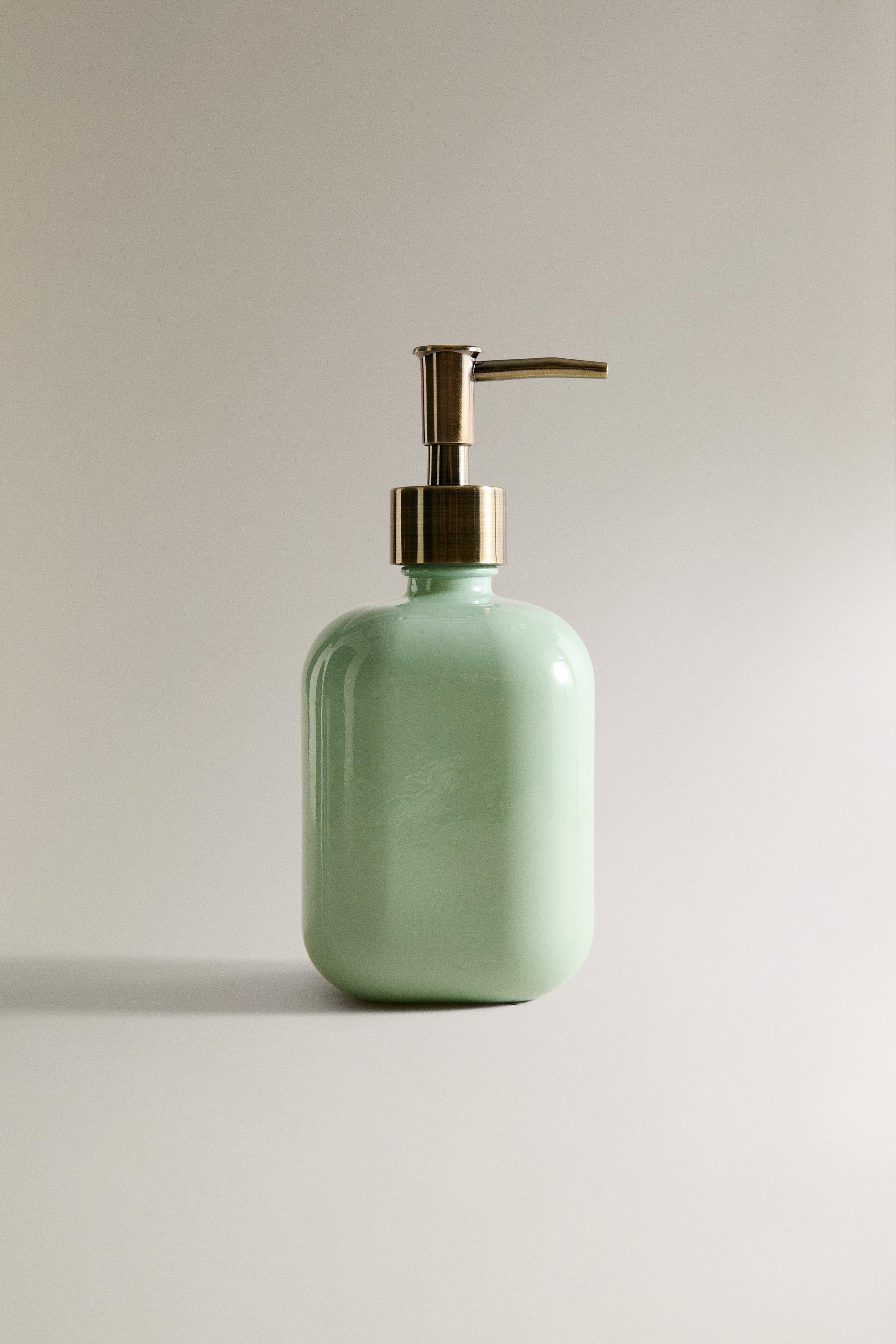 JADE GLASS SOAP DISPENSER