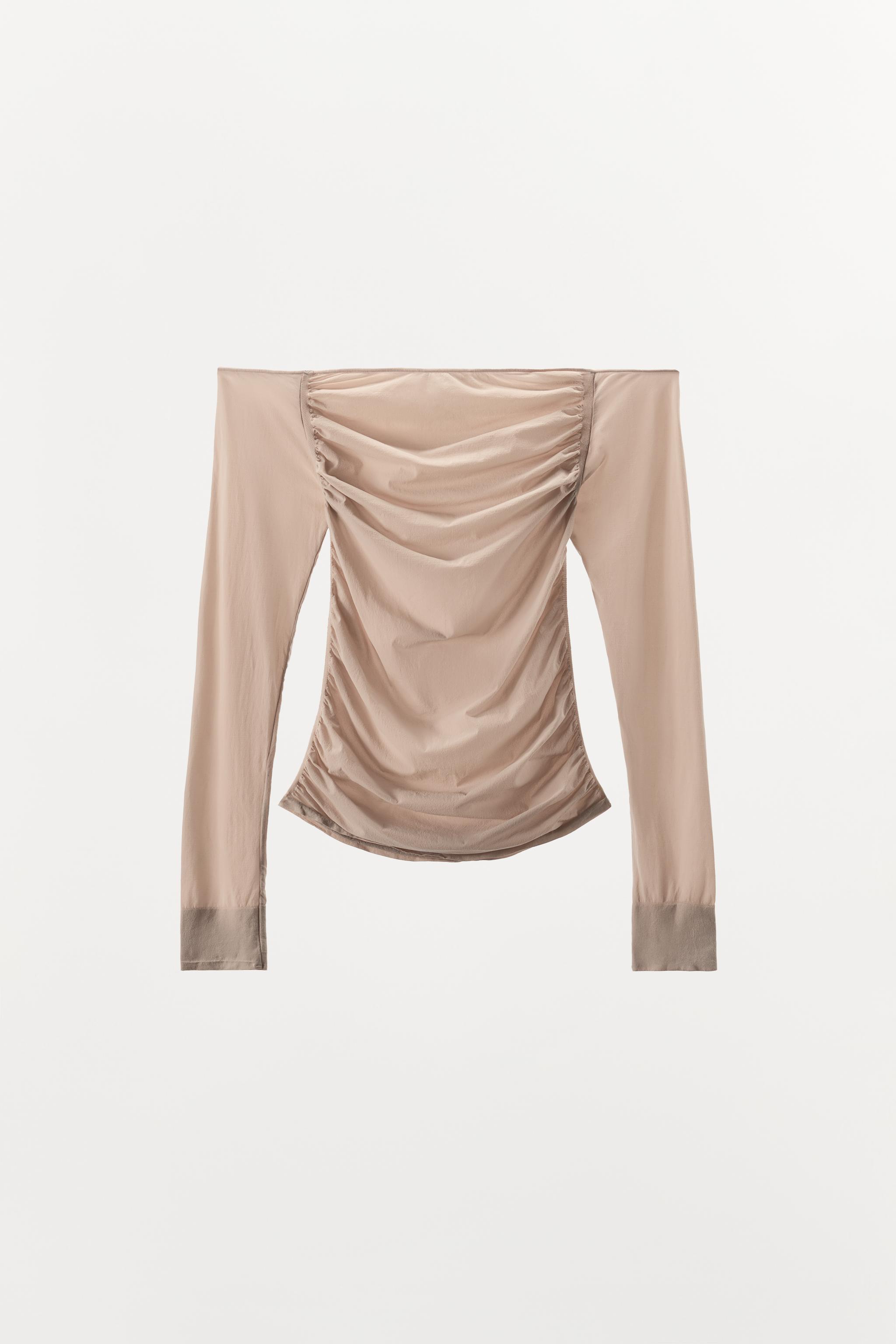 BARE SHOULDER HOSIERY TOP