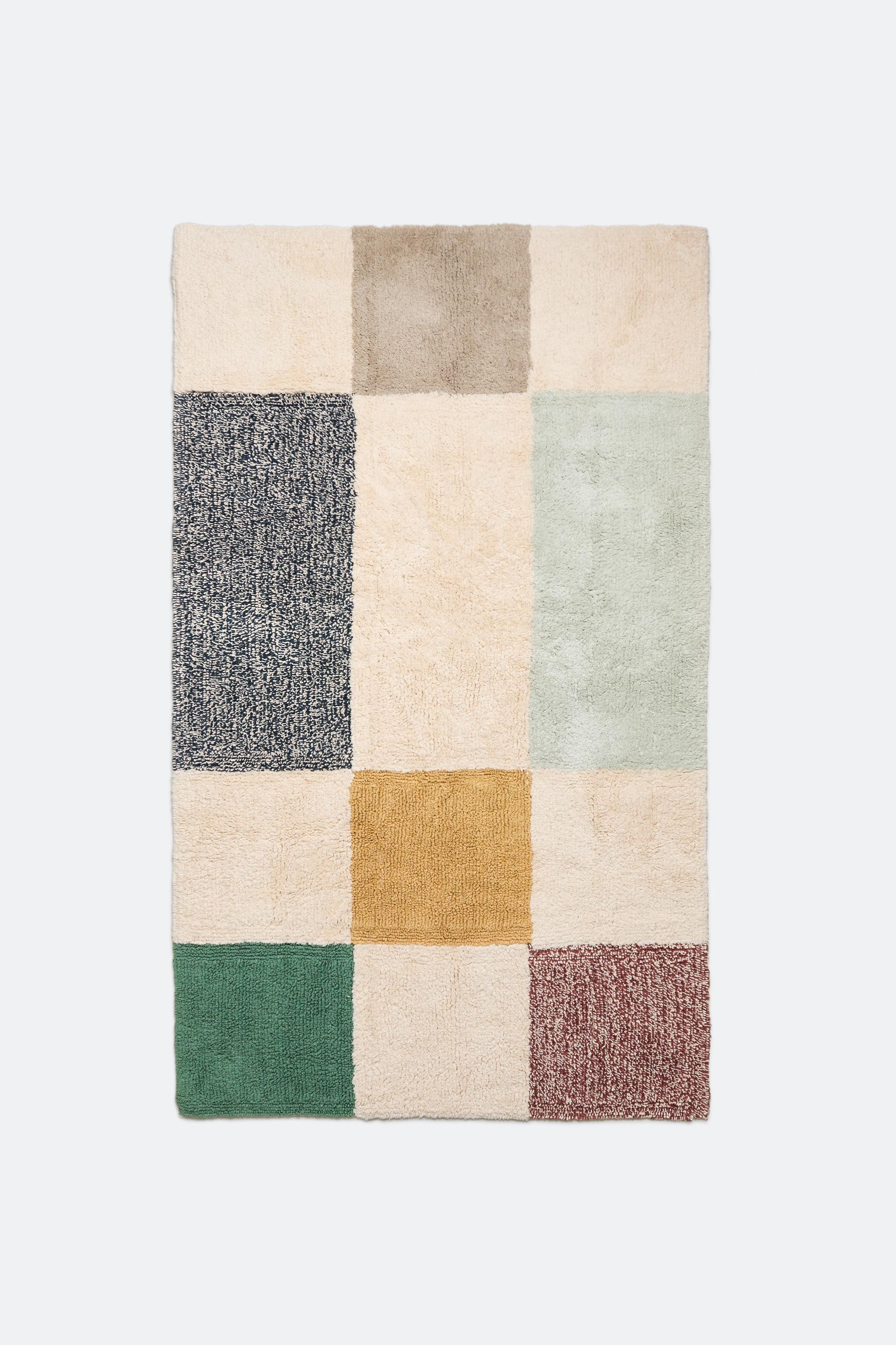 CHILDREN'S COTTON PATCHWORK AREA RUG