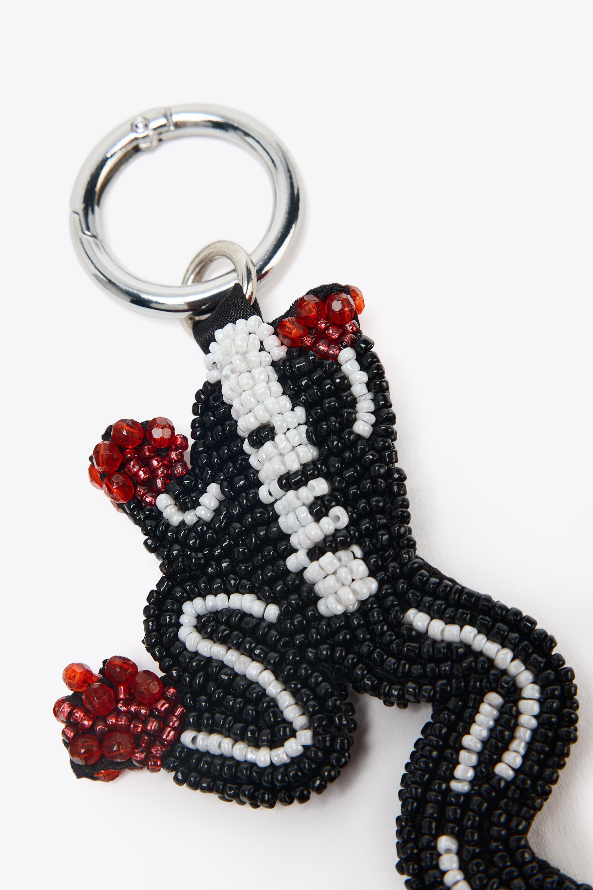 BEADED FROG CHARM