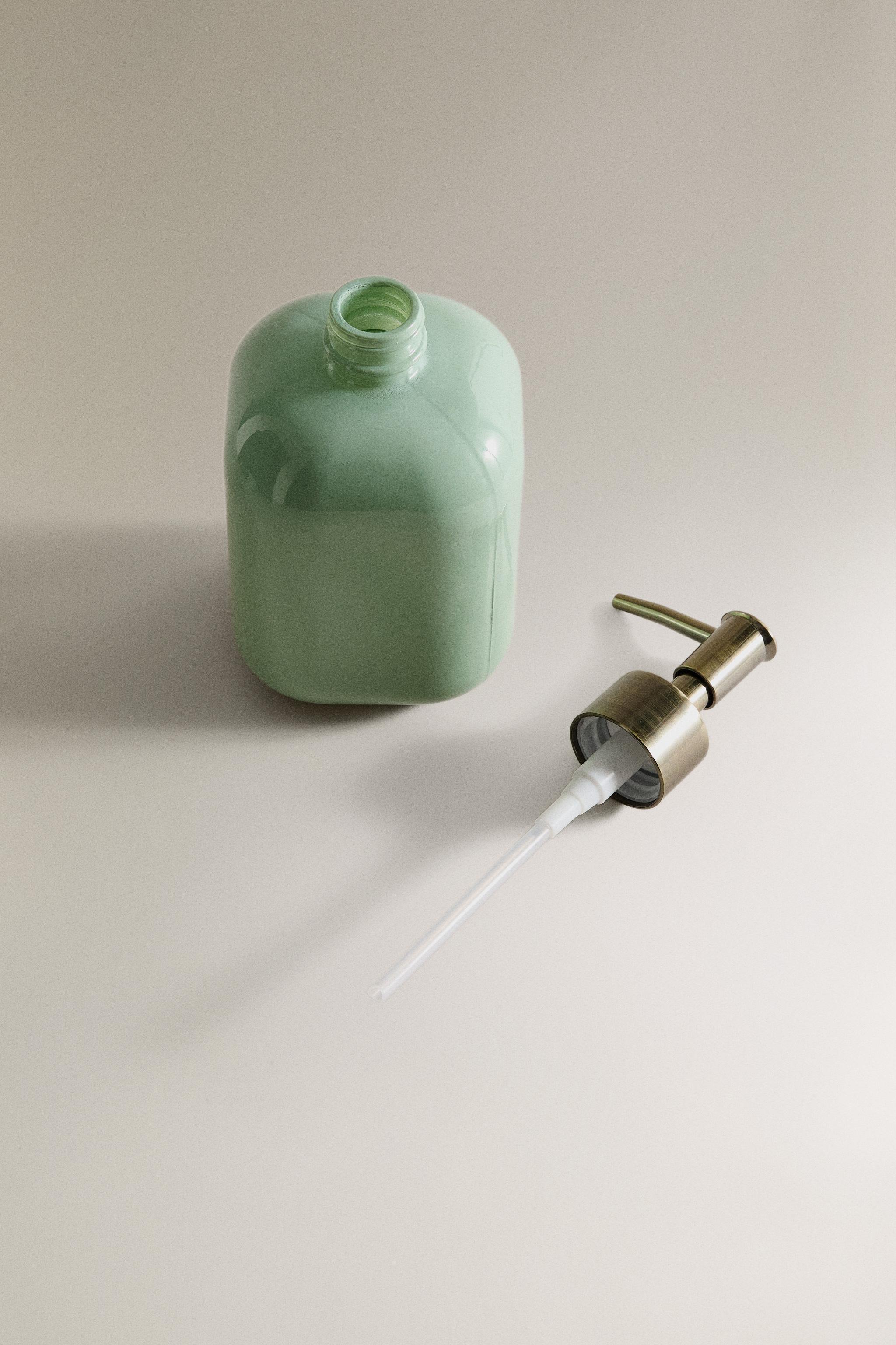 JADE GLASS SOAP DISPENSER