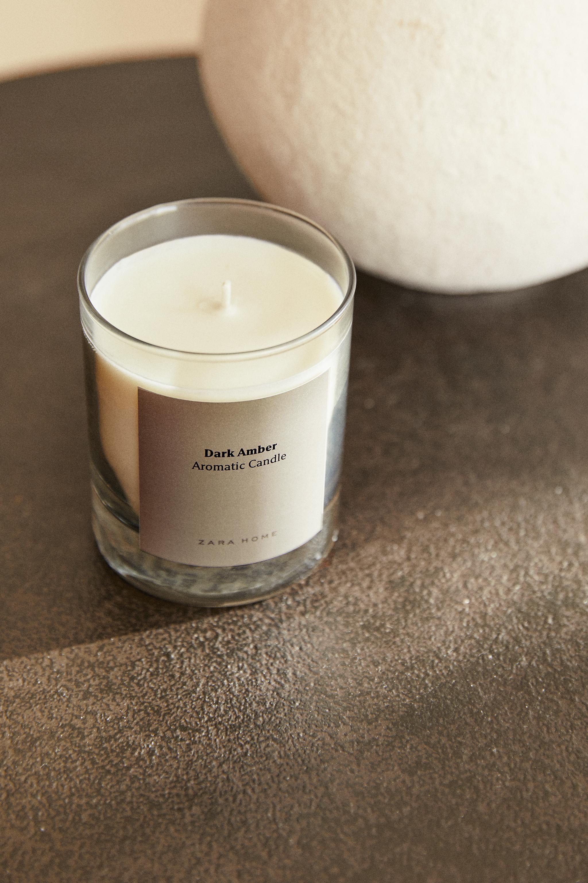 (200 G) DARK AMBER SCENTED CANDLE