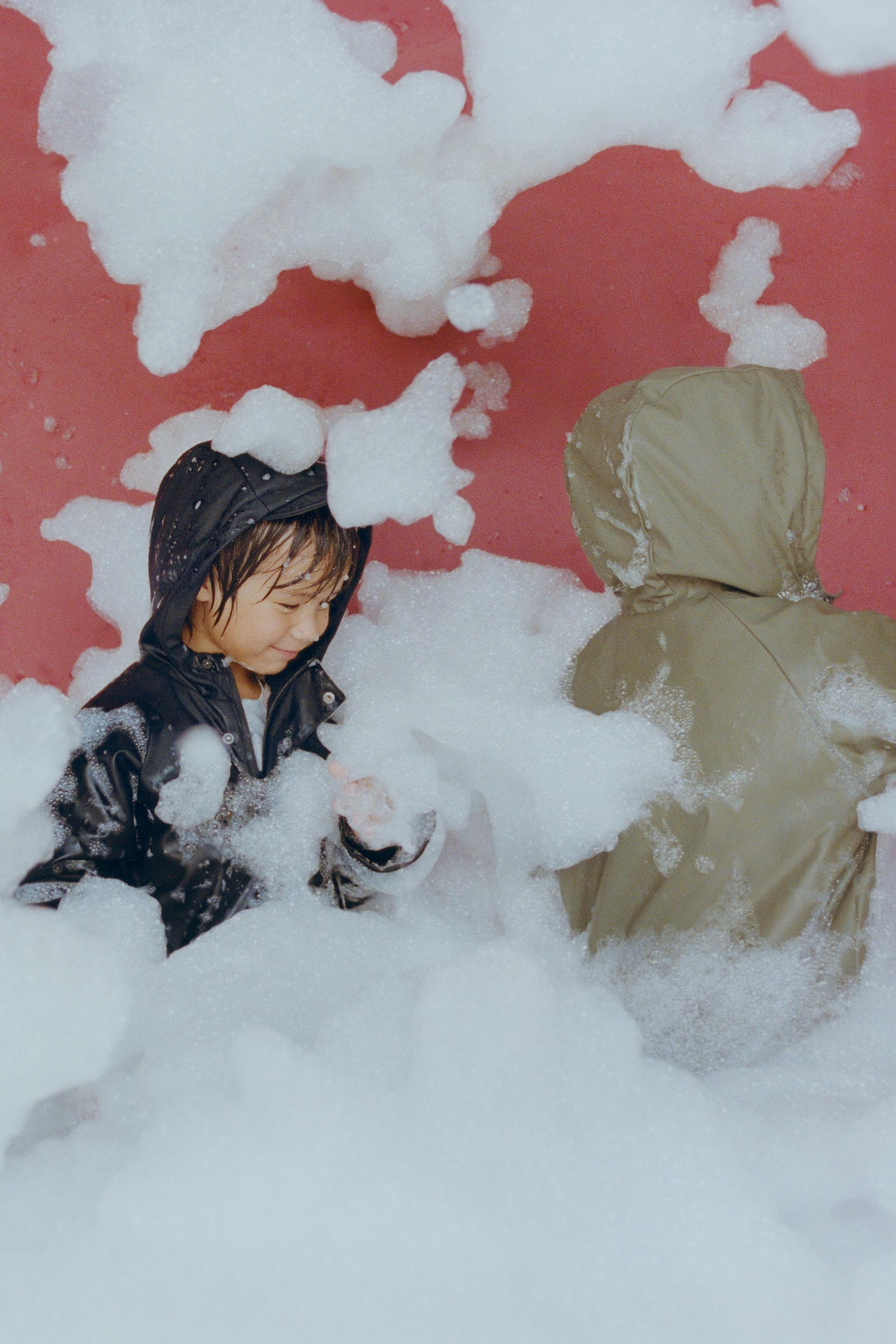 WATER REPELLENT COATED SHERPA JACKET