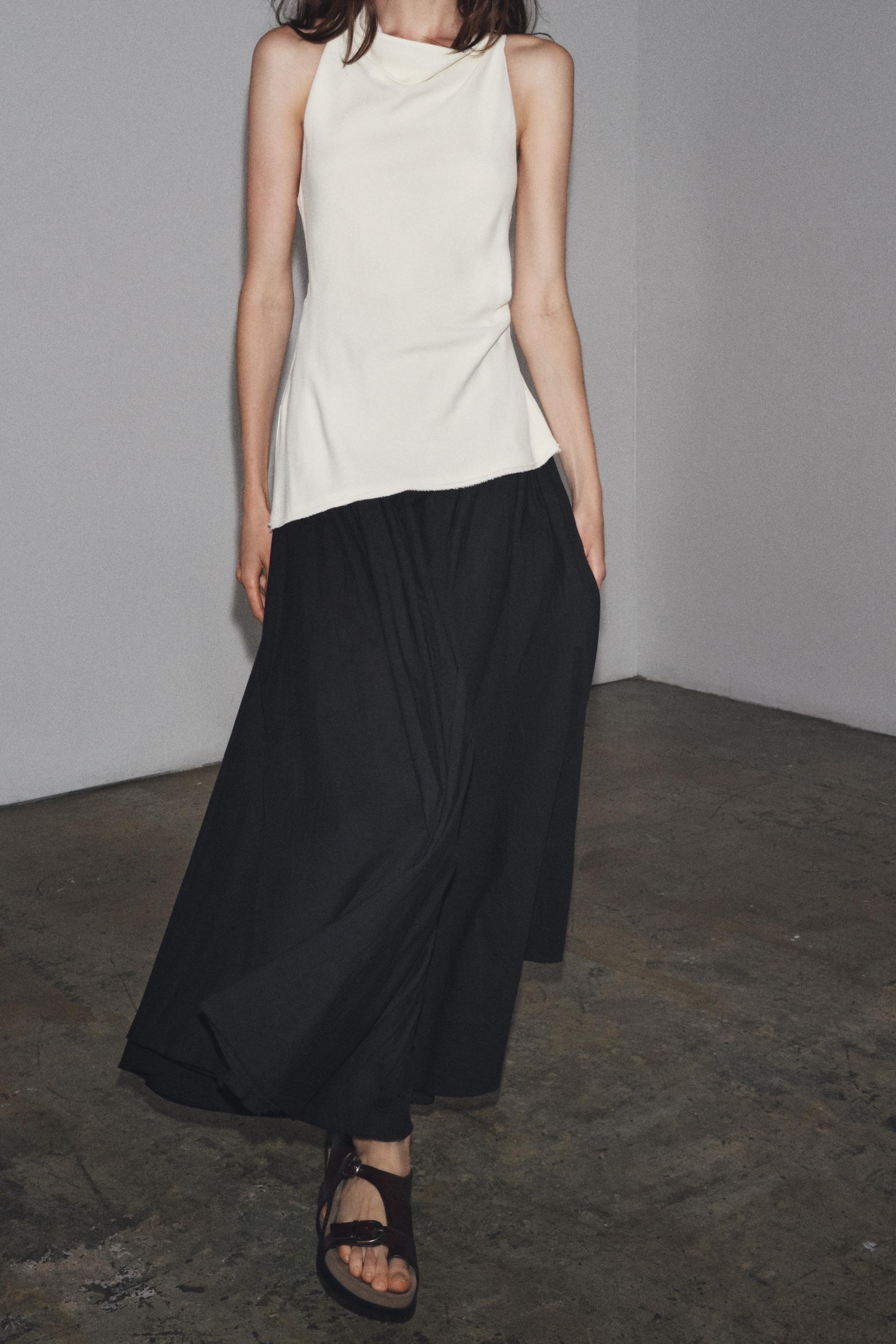 ZW COLLECTION COMBINATION HALTER DRESS