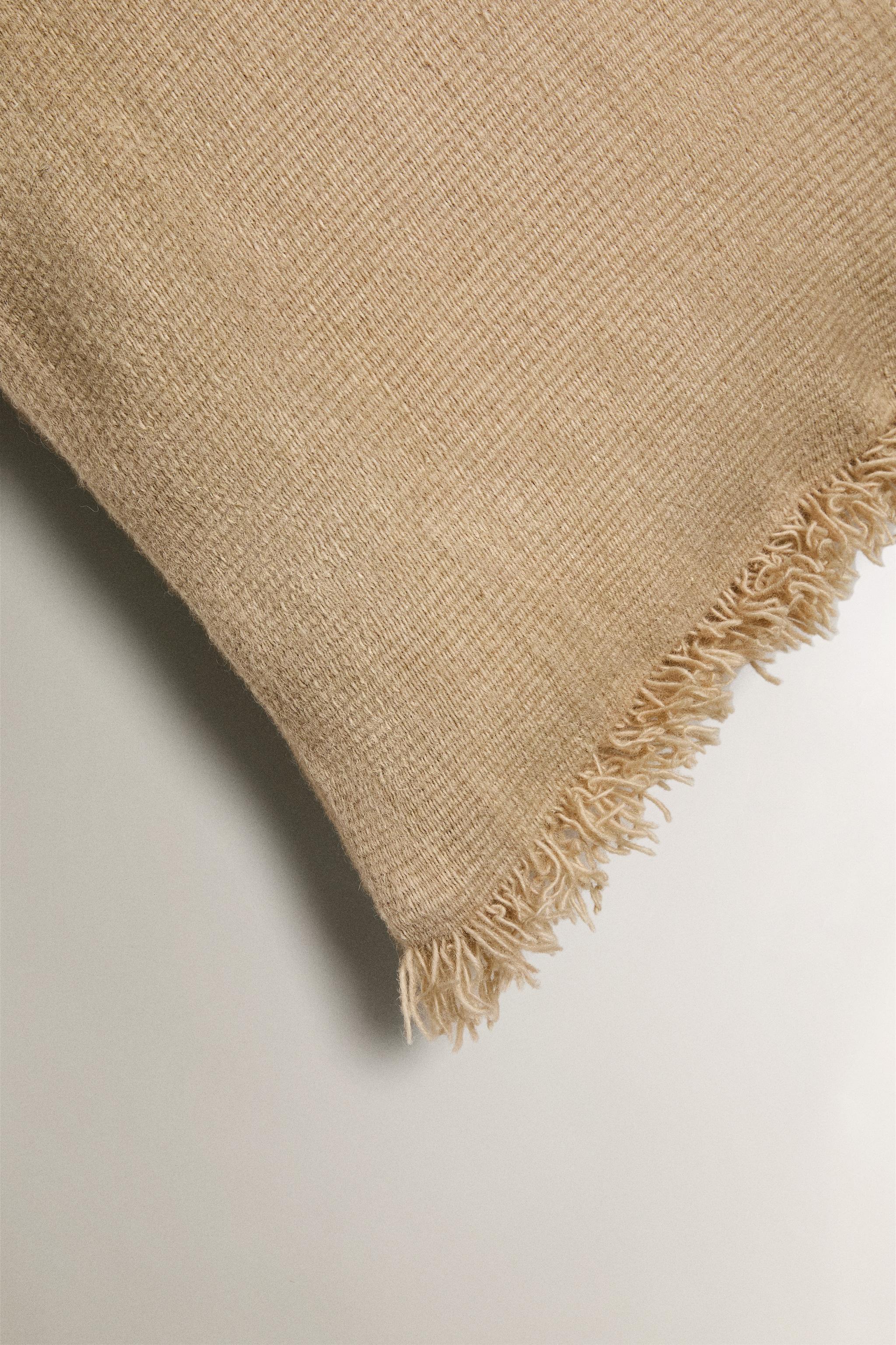 KILIM THROW PILLOW COVER WITH FRINGING