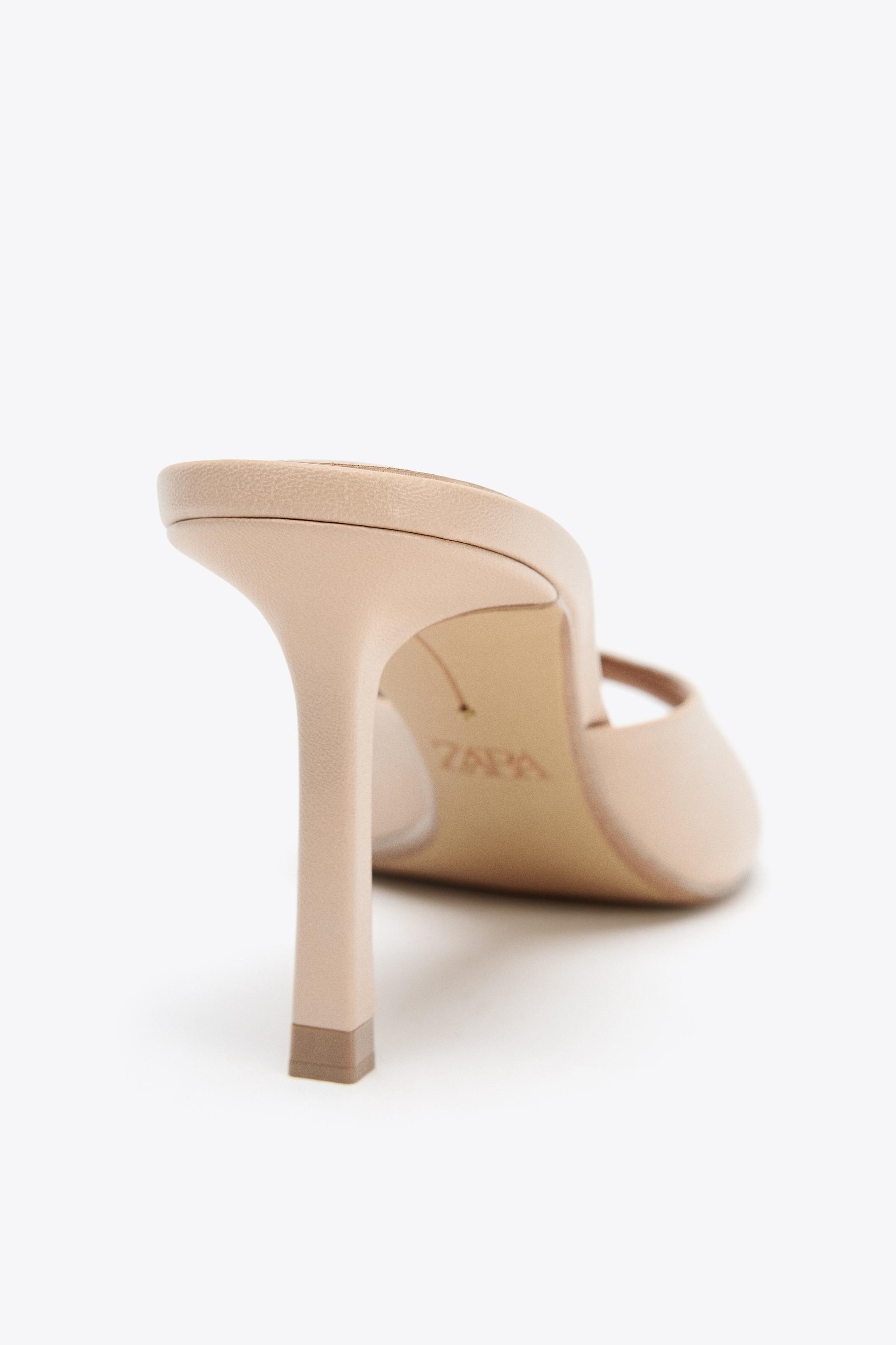 LEATHER HEELED MULES