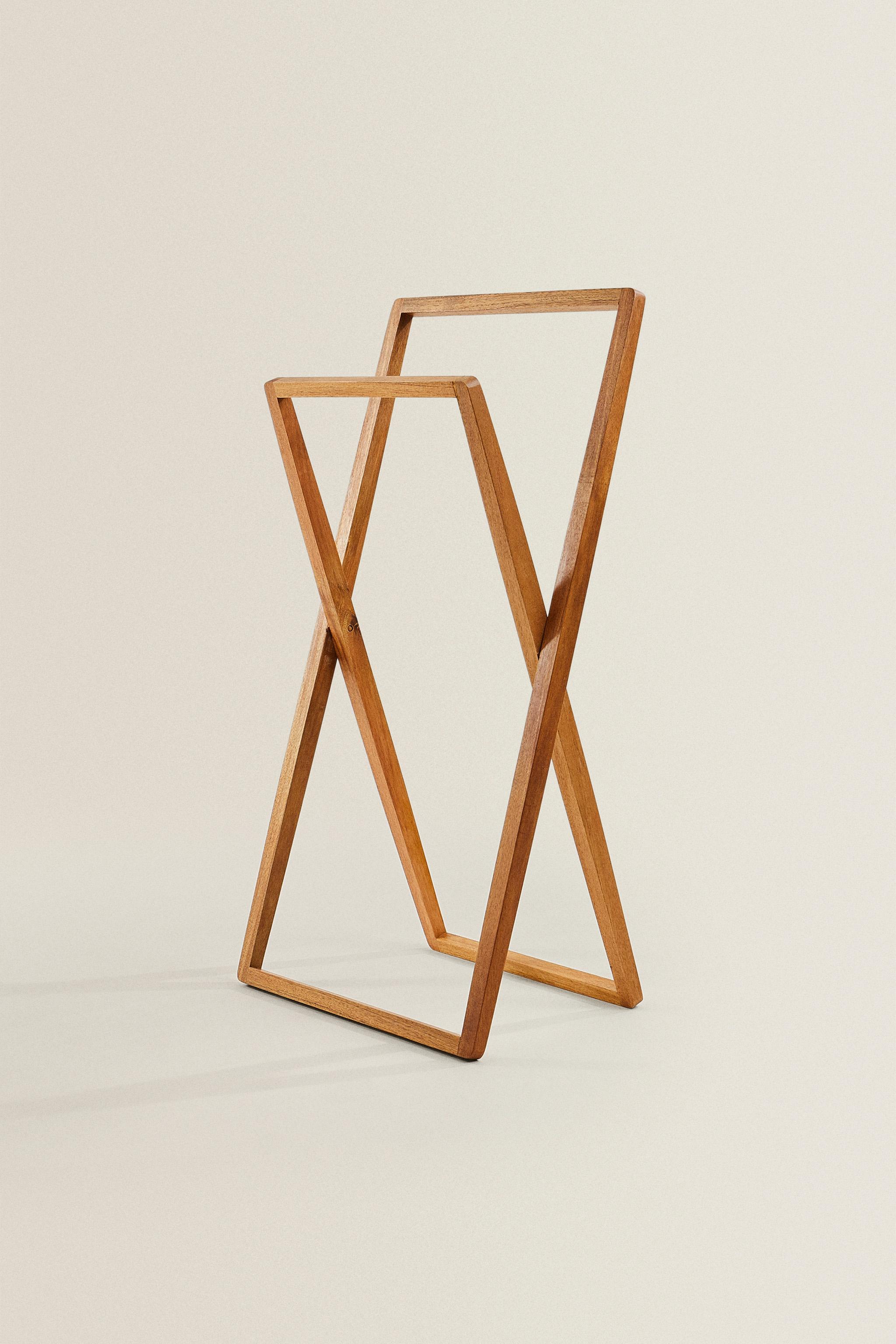 ACACIA WOOD TOWEL RACK