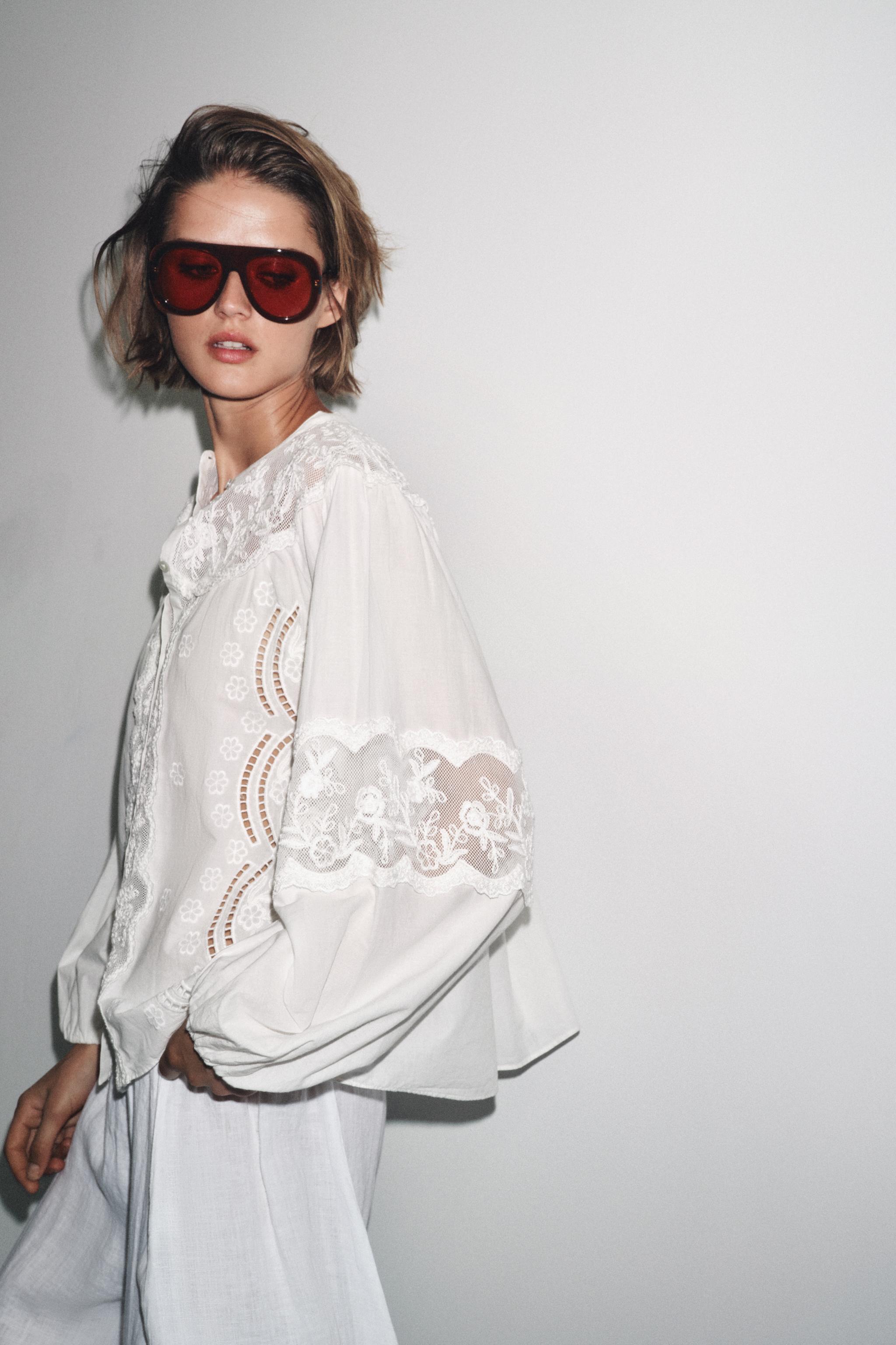 ZW COLLECTION EMBROIDERED SHIRT