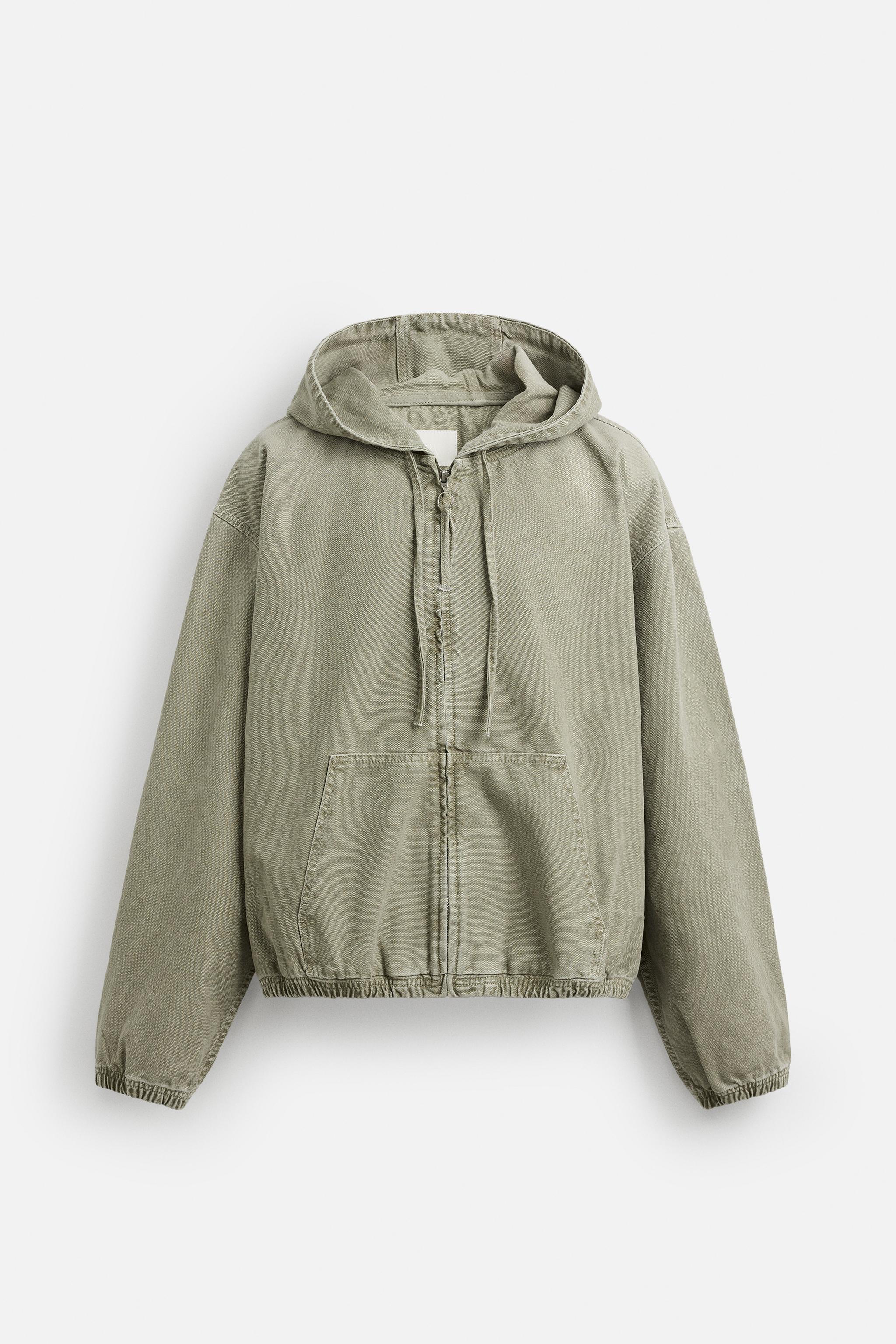 WASHED HOODED JACKET