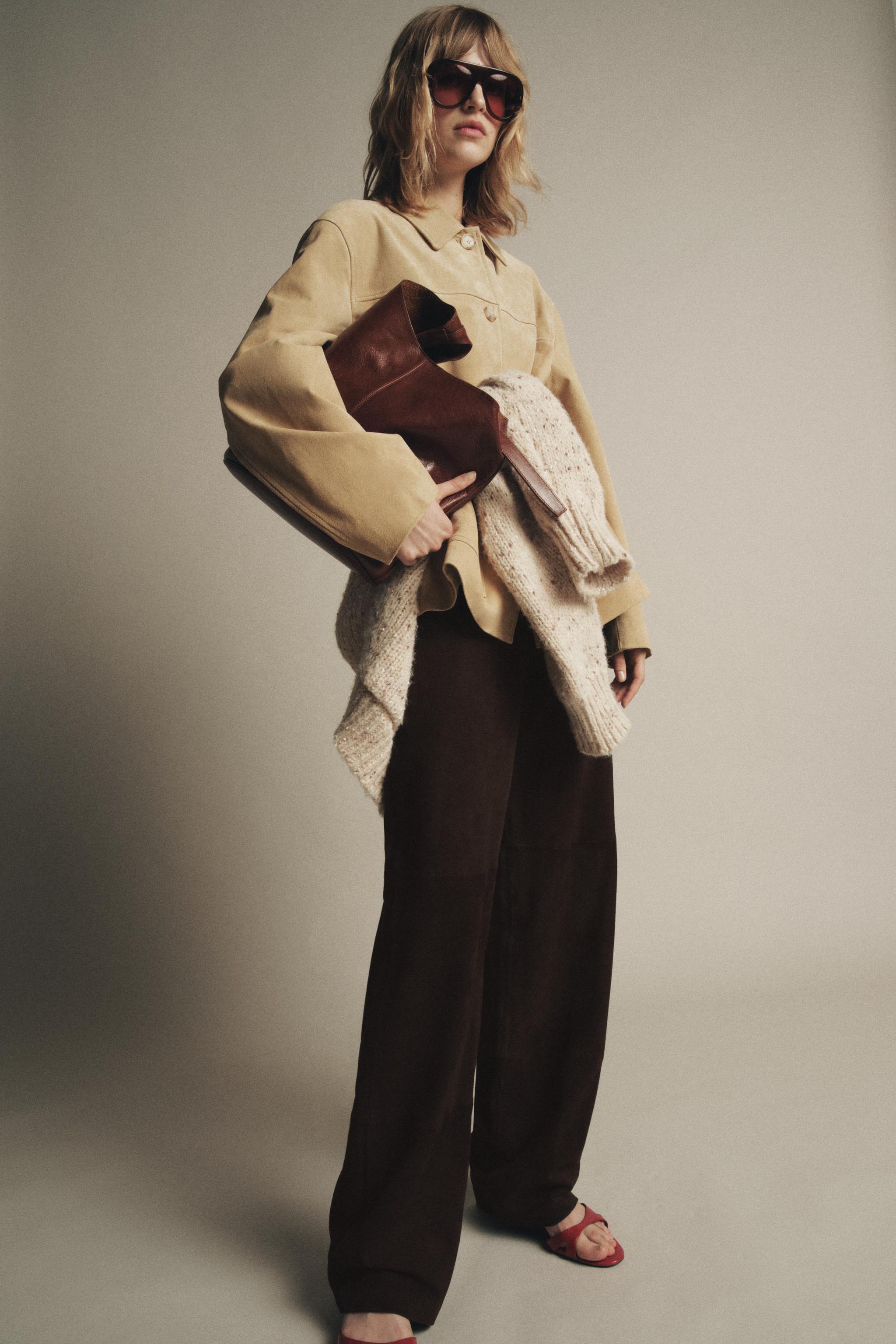 SUEDE LEATHER JACKET ZW COLLECTION LIMITED EDITION